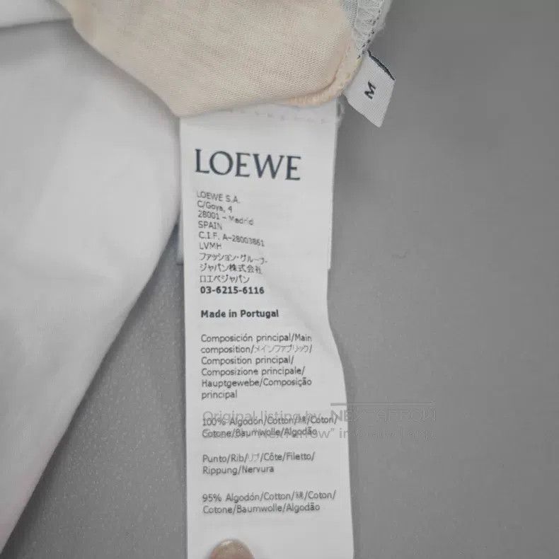 Loewe Loewe White Classic Embroidered Logo Fruit Joint Short Sle Size M / US 6-8 / IT 42-44 - 6 Thumbnail