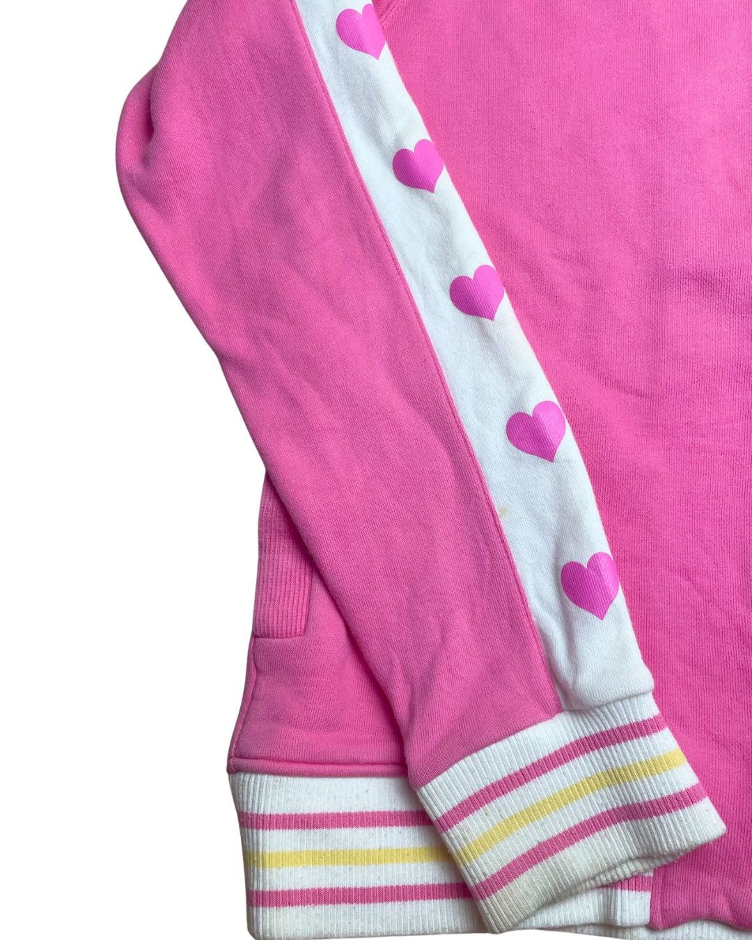 Japanese Brand Mezzo Piano "Pop-Star" Heart-Sleeve Varsity Track Jacket Size S / US 4 / IT 40 - 6 Thumbnail