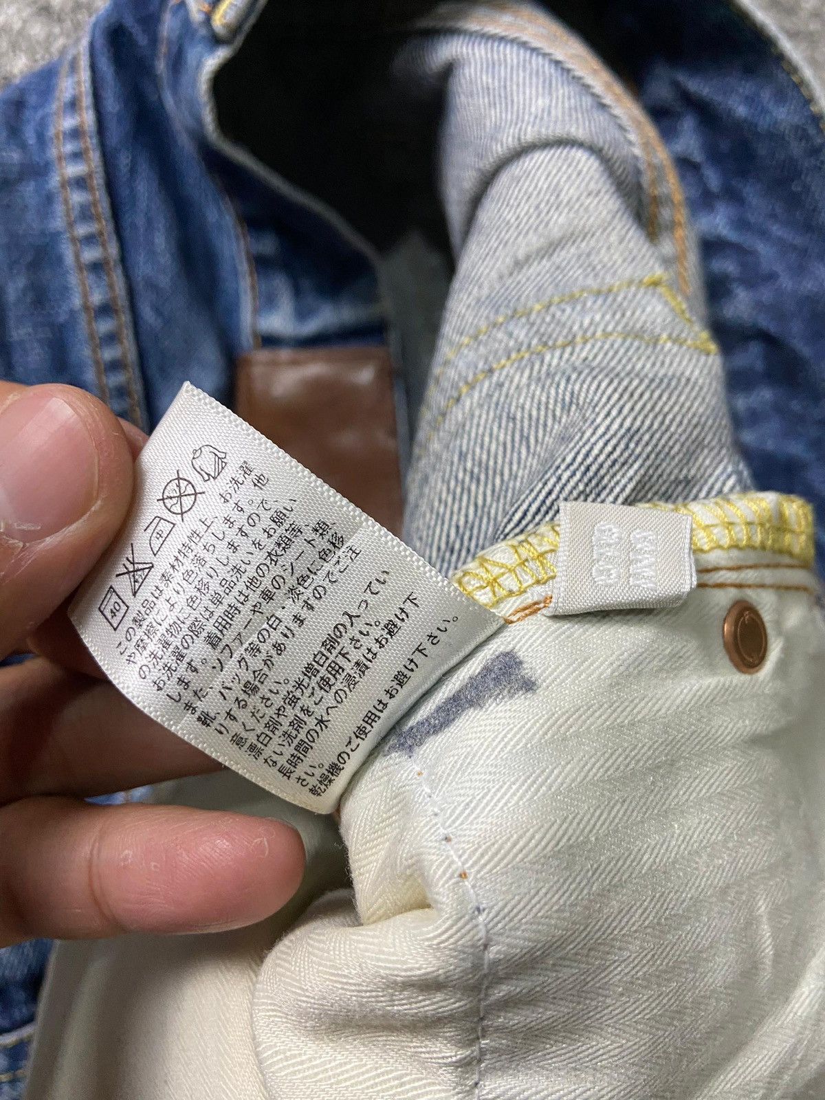 Japanese Brand × Vintage Original Basic Brand Regular Fit Bootcut Jeans (131) Size US 33 - 4 Thumbnail