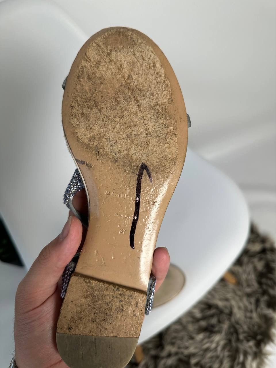 Burberry × Vintage Burberry WMNS Sandal Size US 7 / IT 37 - 10 Thumbnail