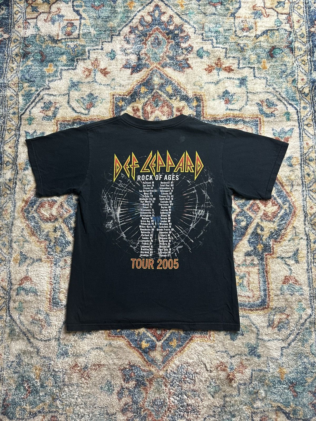 Band Tees × Vintage Vintage Def Leppard Rock Of Ages Band T-shirt Small Size US S / EU 44-46 / 1 - 2 Thumbnail
