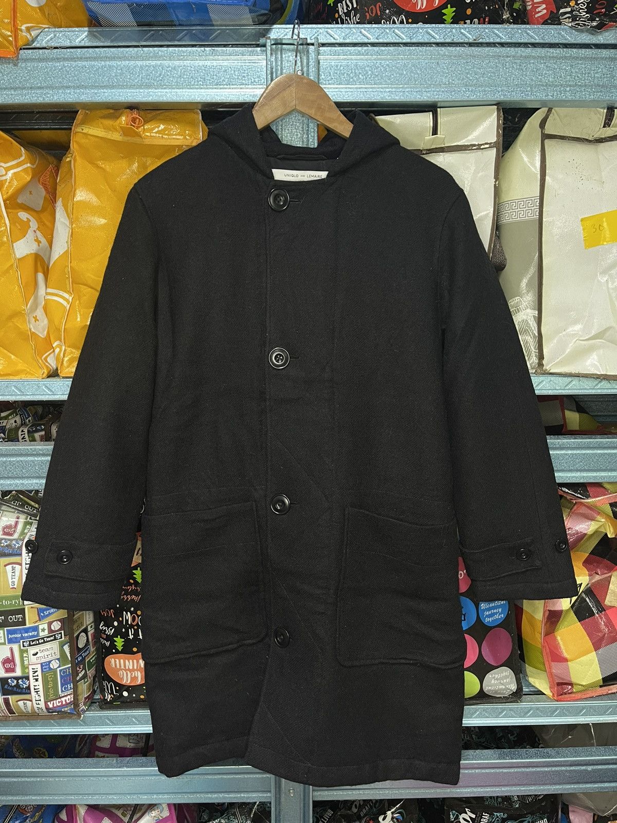Lemaire × Uniqlo 🔥STEAL🔥Uniqlo x Lemaire Hooded Wool Blend Coat - Size S Size US S / EU 44-46 / 1 - 1 Thumbnail
