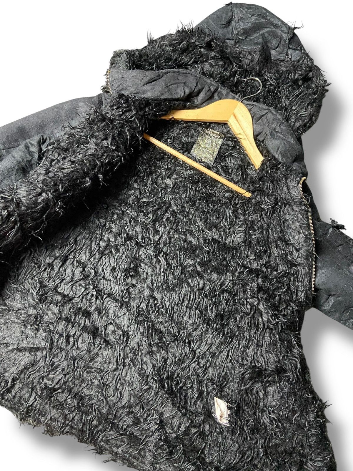 Japanese Brand Vintage MIDAS Punk Style Hooded Jacket with Fur (163) Size US L / EU 52-54 / 3 - 3 Thumbnail