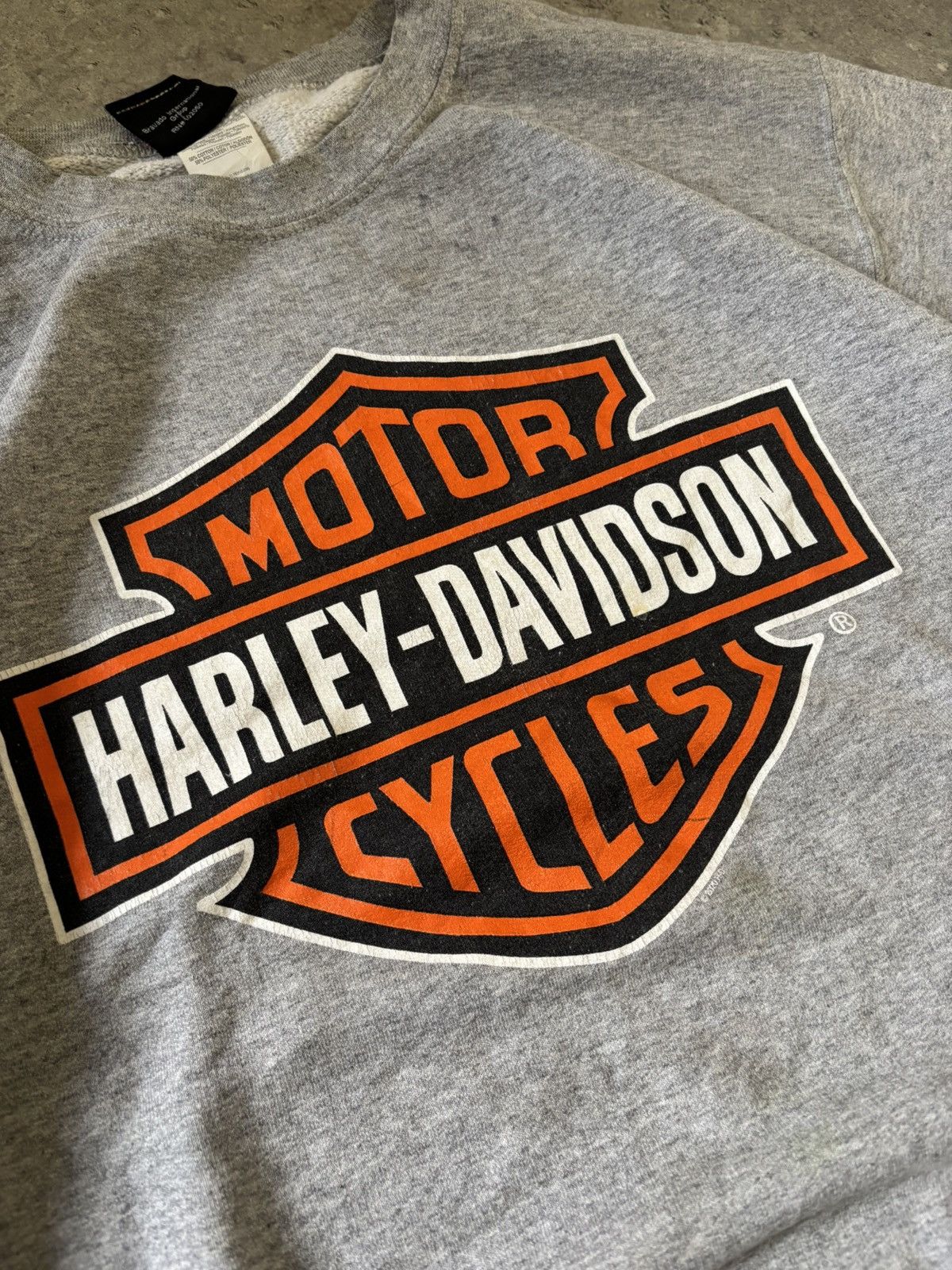 Harley Davidson Vintage Harley-Davidson Double Sided Crewneck Logo Engine Size US S / EU 44-46 / 1 - 9 Thumbnail