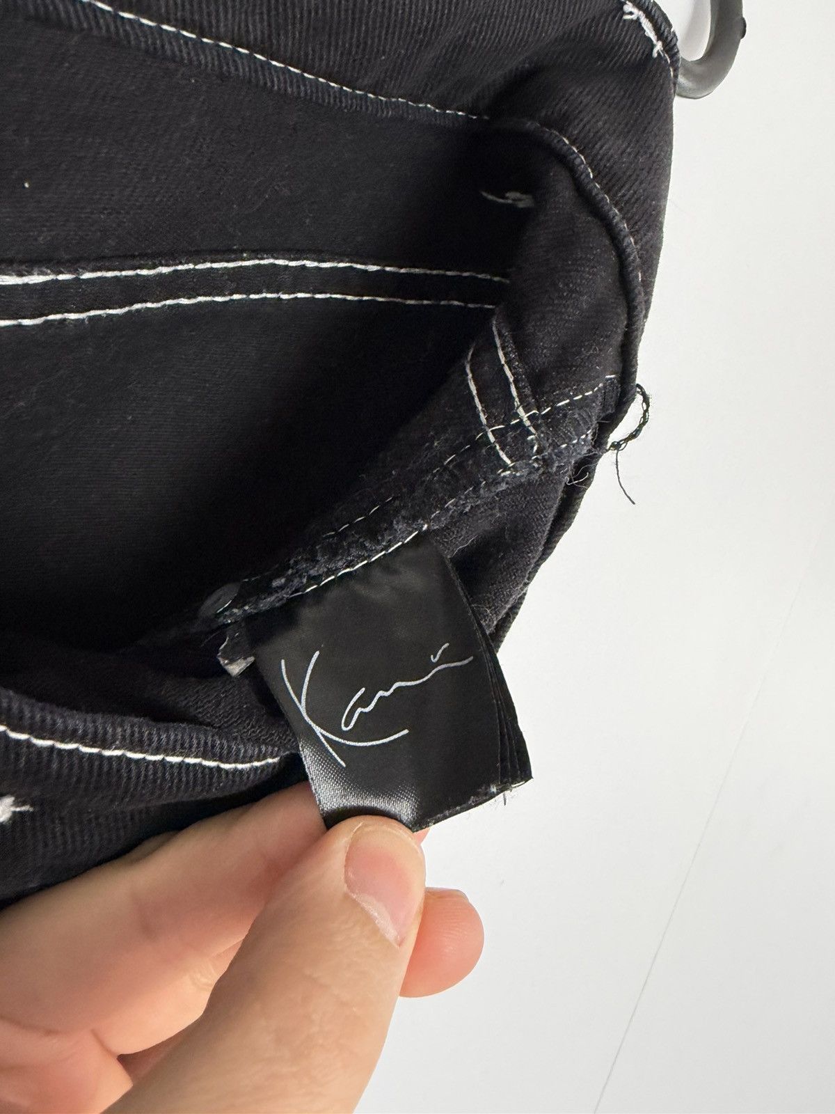Karl Kani Vintage Karl Kani Black Baggy Carpenter Jeans Stitching Logo Size US 32 / EU 48 - 8 Thumbnail