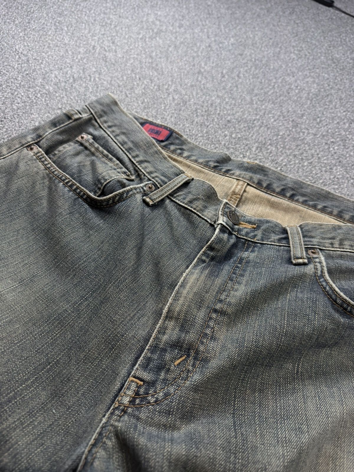 Kapital Vintage 90s Baggy Black Faded Rusty Edwin 503 Denim Jeans Size US 36 / EU 52 - 15 Thumbnail