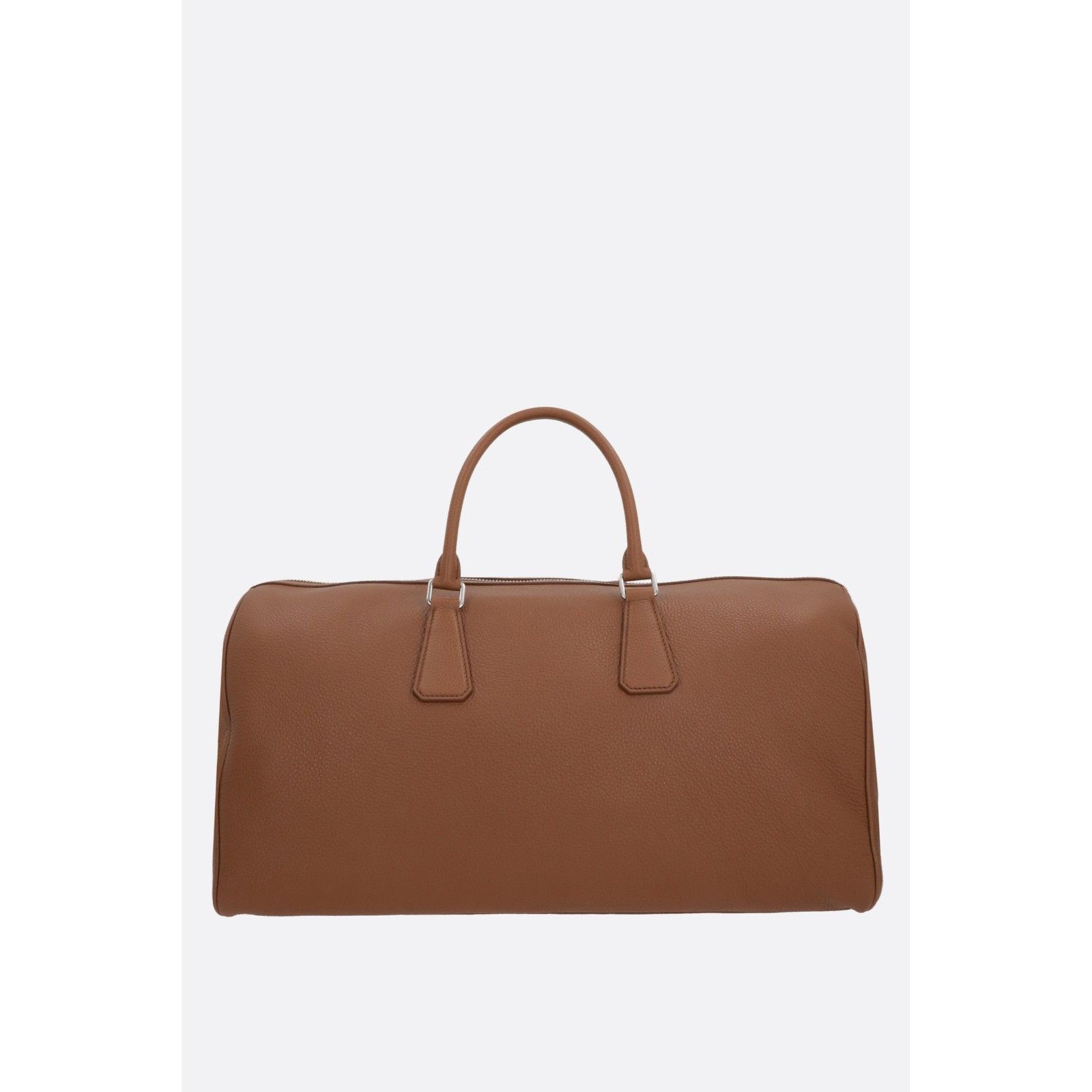Prada PRADA Cognac Grainy Leather Duffle Bag New & Authentic Size ONE SIZE - 3 Thumbnail