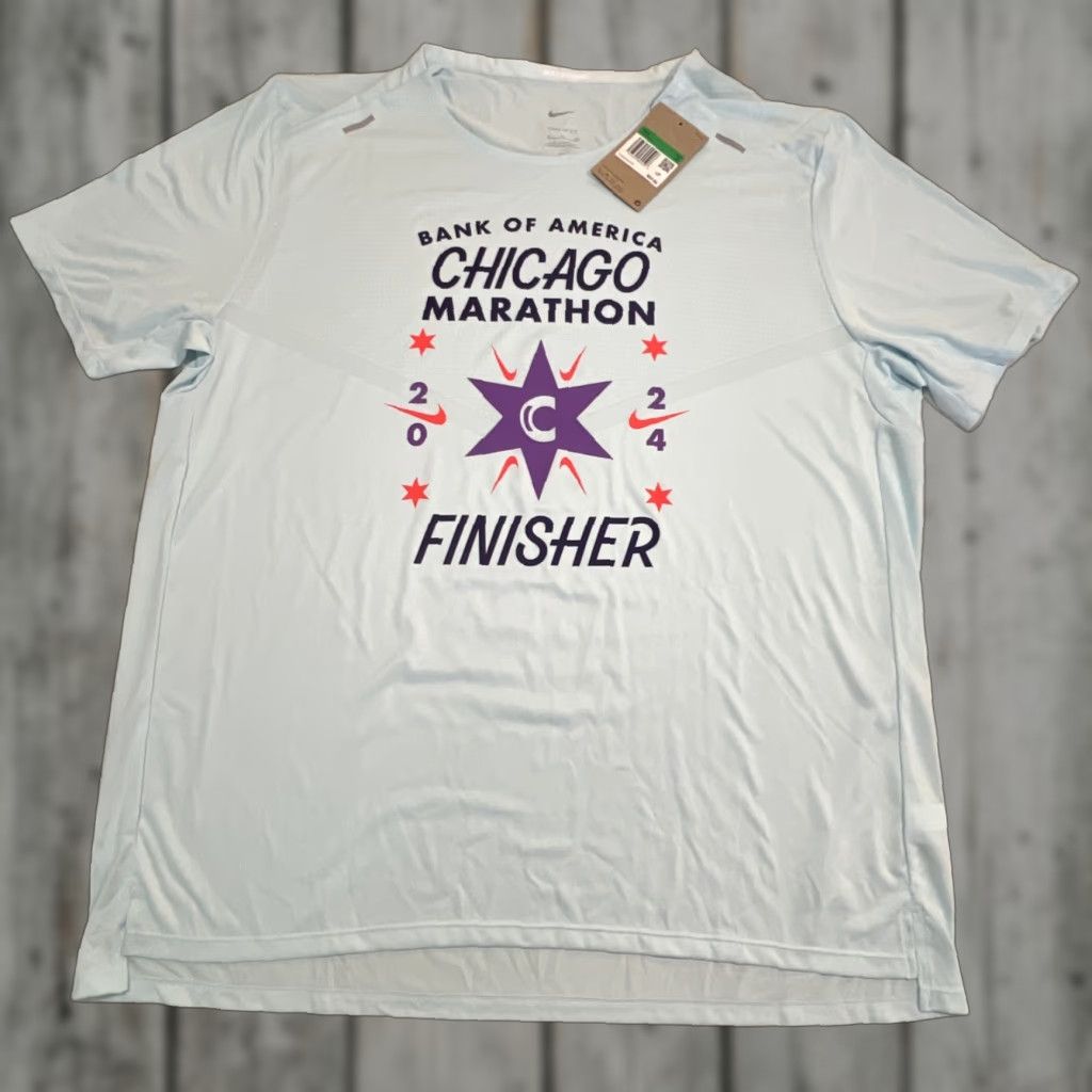 Nike Nike Running 365 Chicago Marathon 2024 Finisher Shirt Men XL FV6330 474 NWT Size US S / EU 44-46 / 1 - 1 Thumbnail