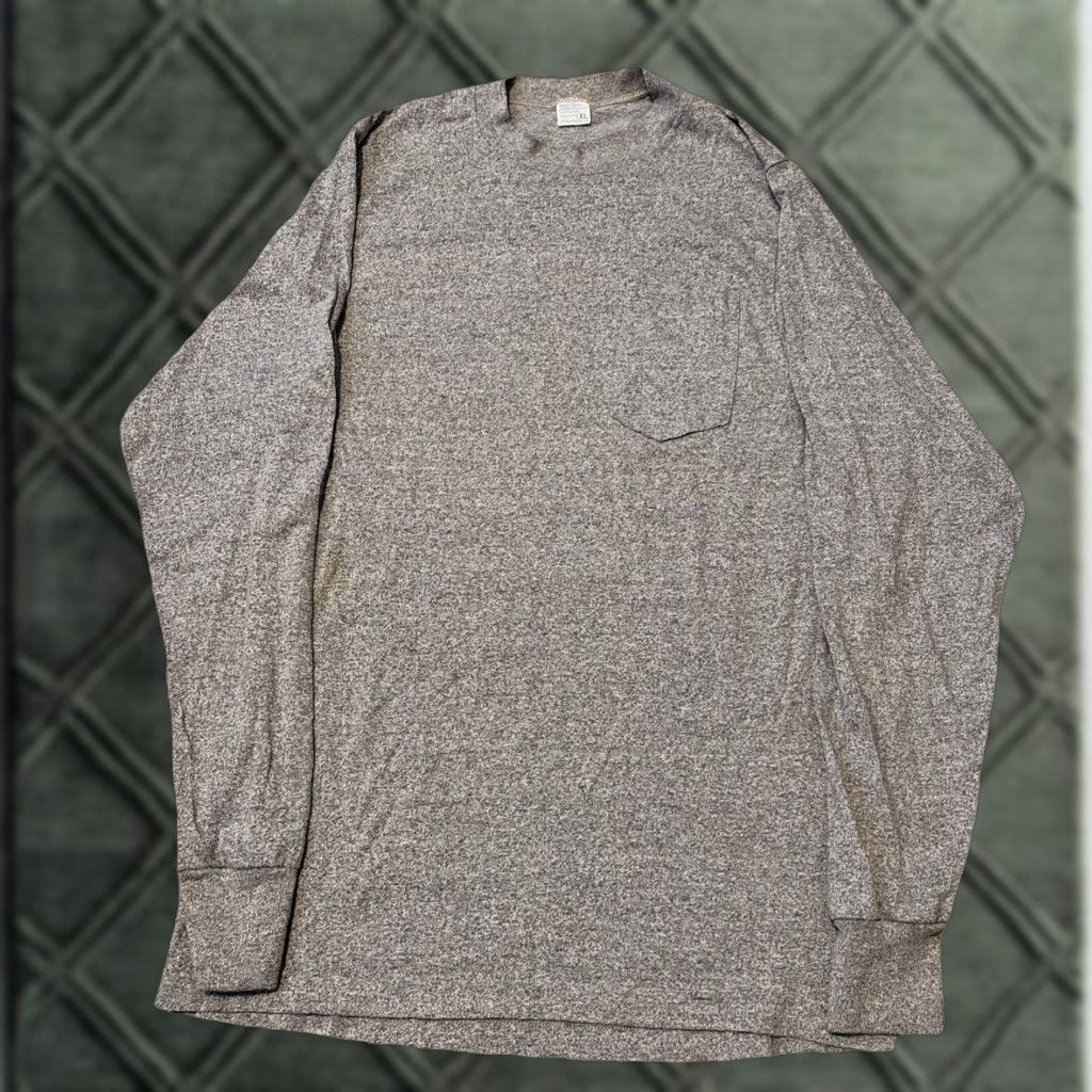 JCPenney VINTAGE JCPenney T-Shirt Gray Long Sleeve Front Pocket XL Unisex Adults Men/Women? Size US XL / EU 56 / 4 - 1 Thumbnail