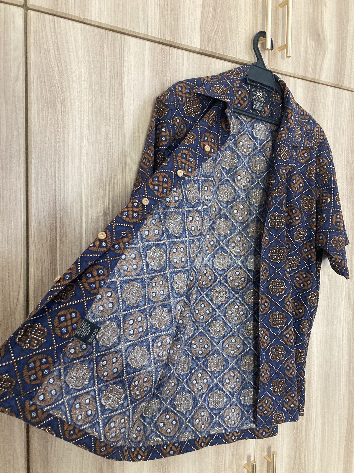 Polo Ralph Lauren Vtg 90s RRL Double RL Batik Club Shirt Size US M / EU 48-50 / 2 - 7 Thumbnail