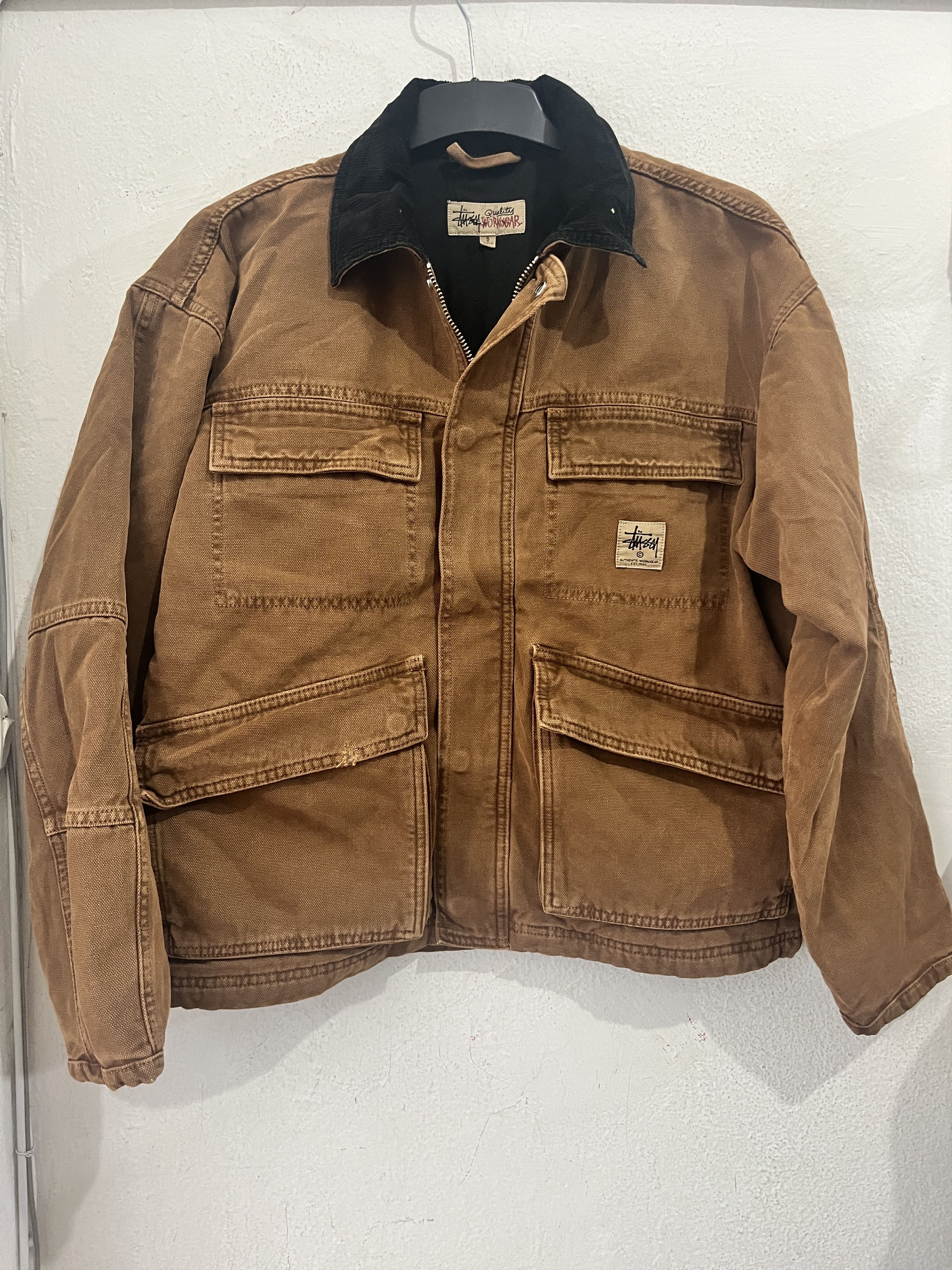 Stussy STUSSY SHOP JACKET WASHED CANVAS Size US S / EU 44-46 / 1 - 3 Thumbnail
