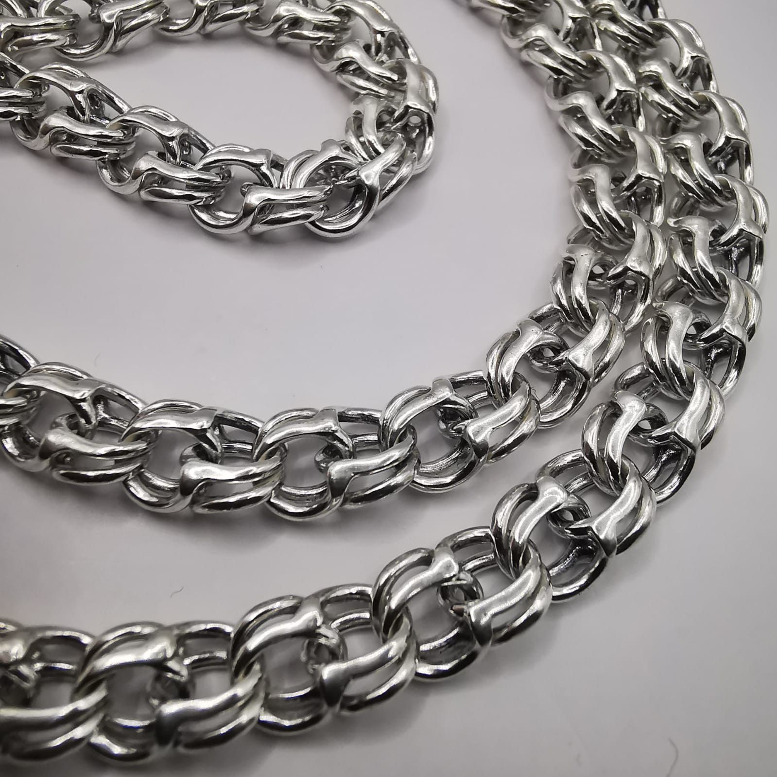 Sterling Silver Vintage Jewelry Chain, 925 Sterling Silver, Signed 37,47g Size ONE SIZE - 4 Thumbnail