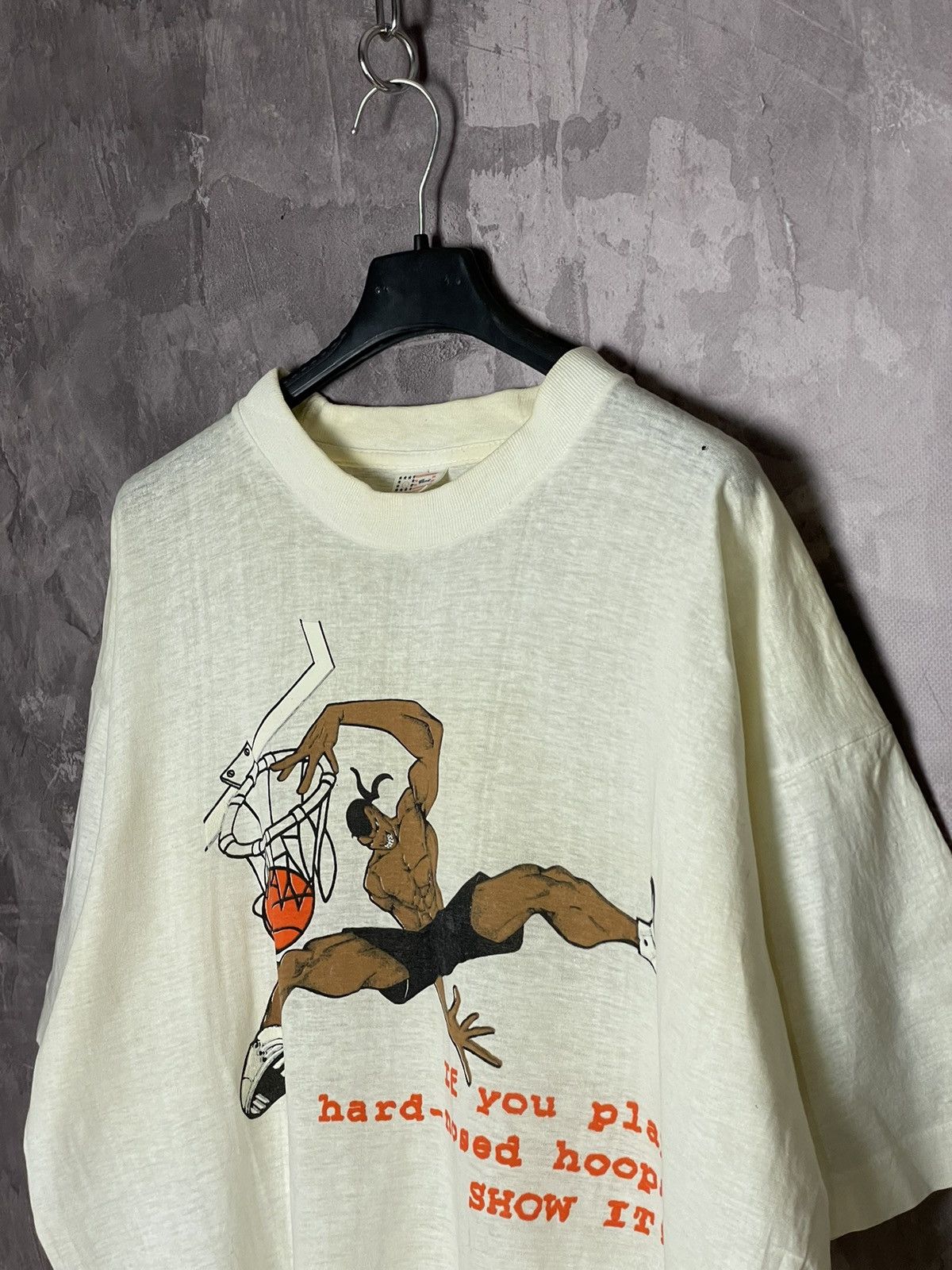 Anime × Japanese Brand × Vintage Vintage 90s Invention Of Basketball art graphic t shirt rare Size US XL / EU 56 / 4 - 7 Thumbnail