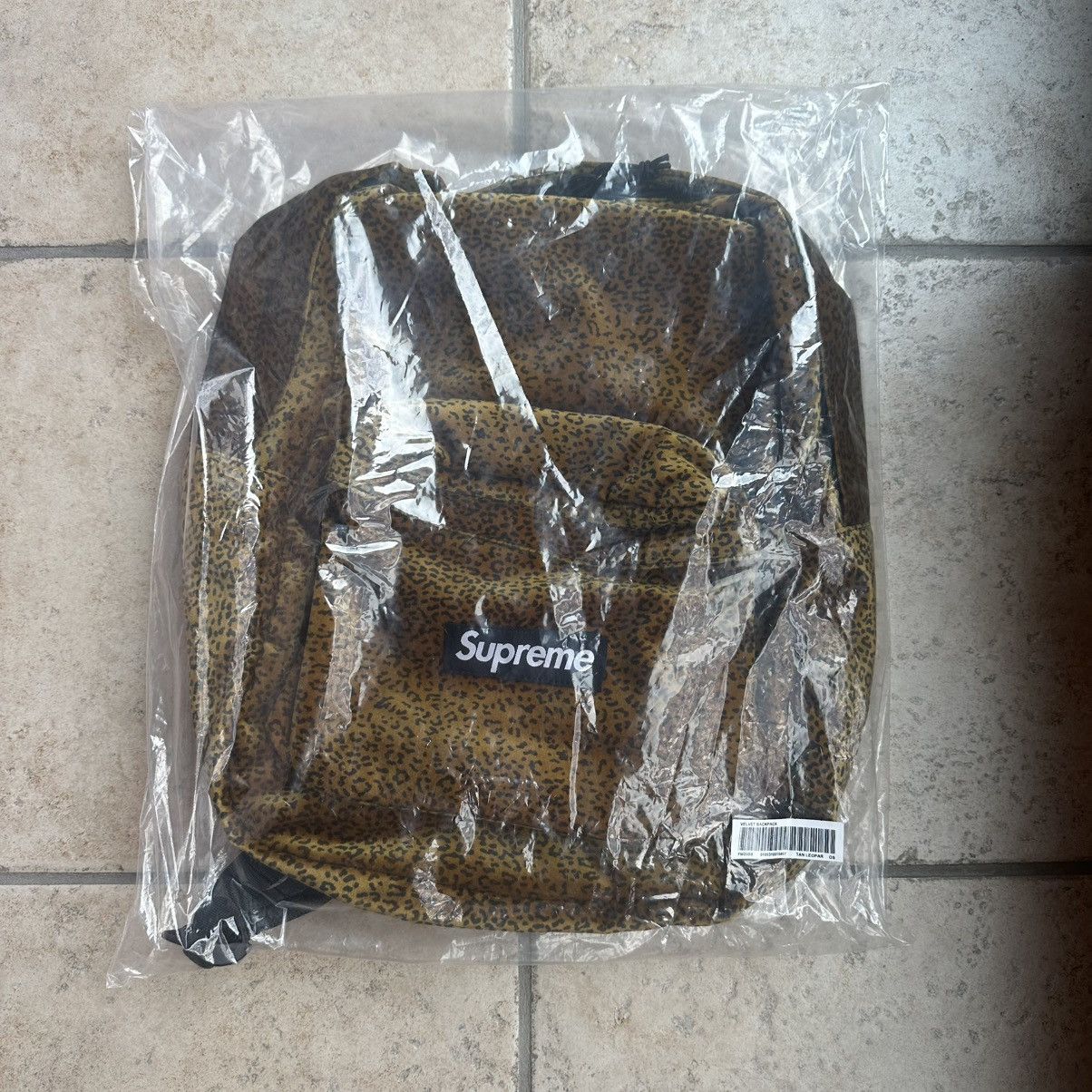 Supreme Supreme Velvet Backpack (Tan Leopard) | Grailed
