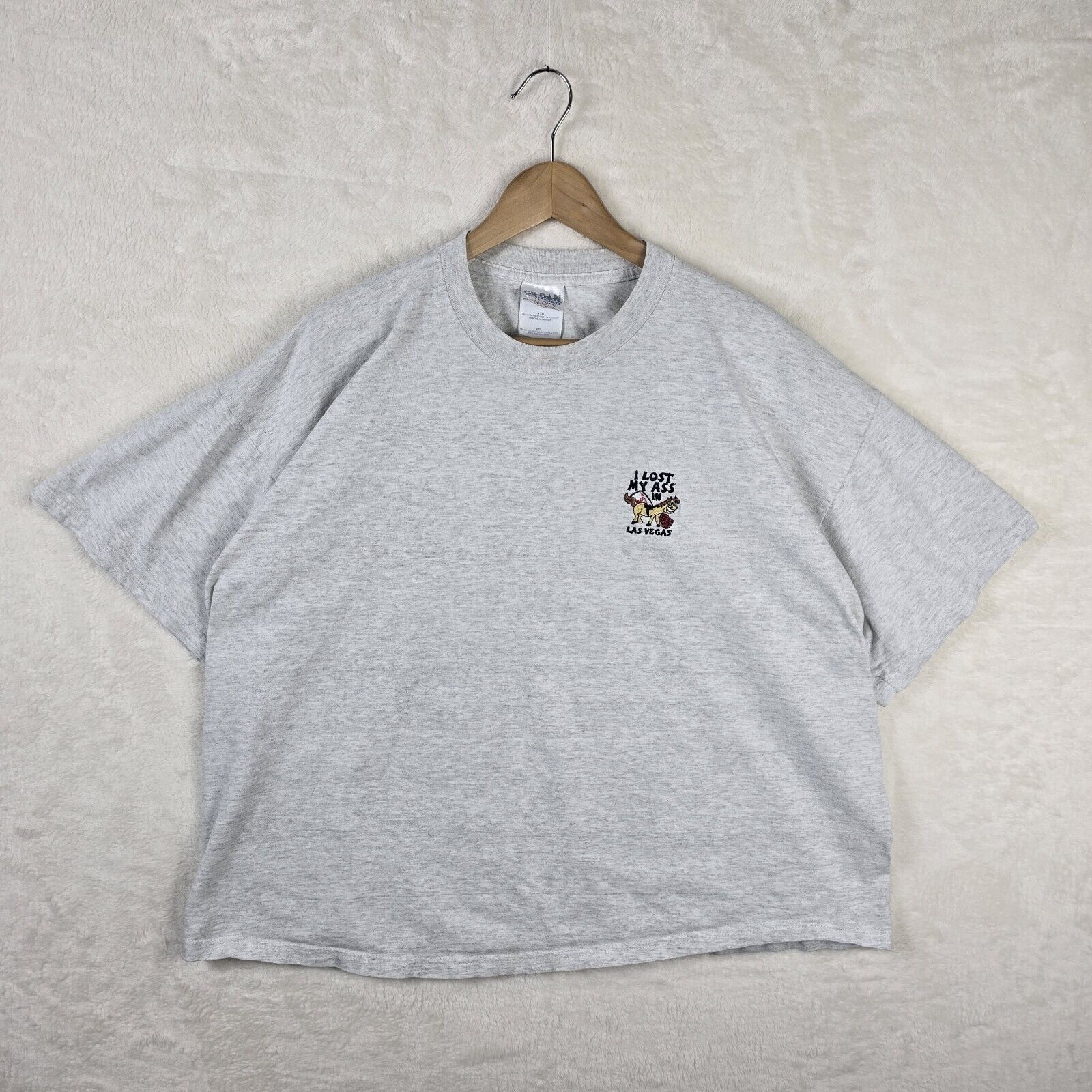 Gildan Vintage I Lost My Ass (Donkey) In Lost Vegas Shirt XXL Size US XXL / EU 58 / 5 - 2 Thumbnail