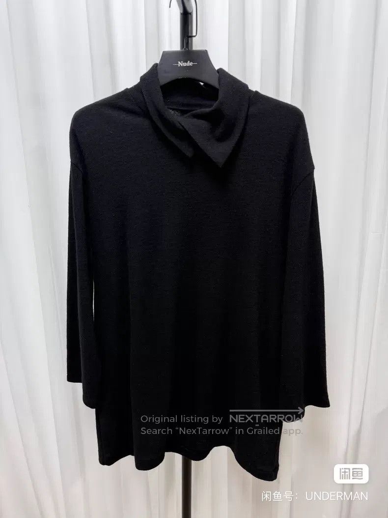 Yohji Yamamoto Yohji Yamamoto High-neck wool knit sweater| Size US L / EU 52-54 / 3 - 1 Thumbnail