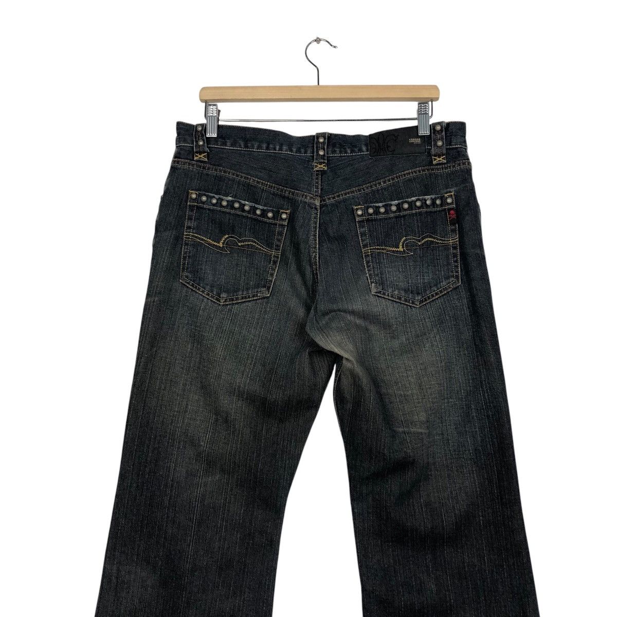 Hysteric Glamour 📌Vintage Bow Cut Design Punk Style Denim Pants Biker Size 34" / US 12 / IT 48 - 11 Thumbnail