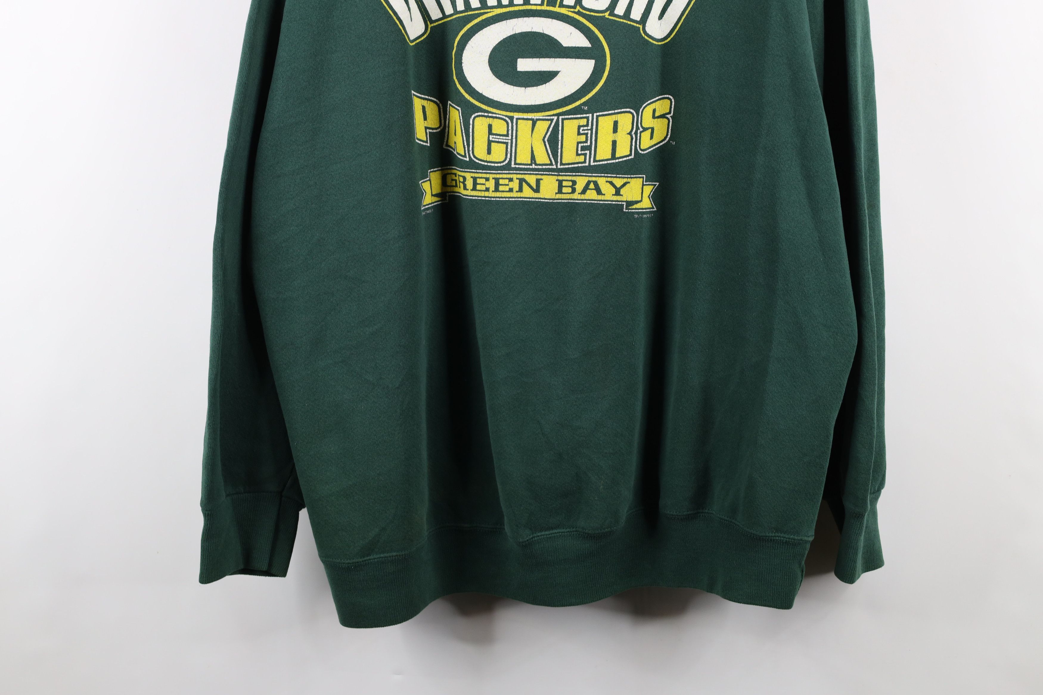 Vintage Vintage 90s Green Bay Packers Football Crewneck Sweatshirt Size US XXL / EU 58 / 5 - 3 Thumbnail