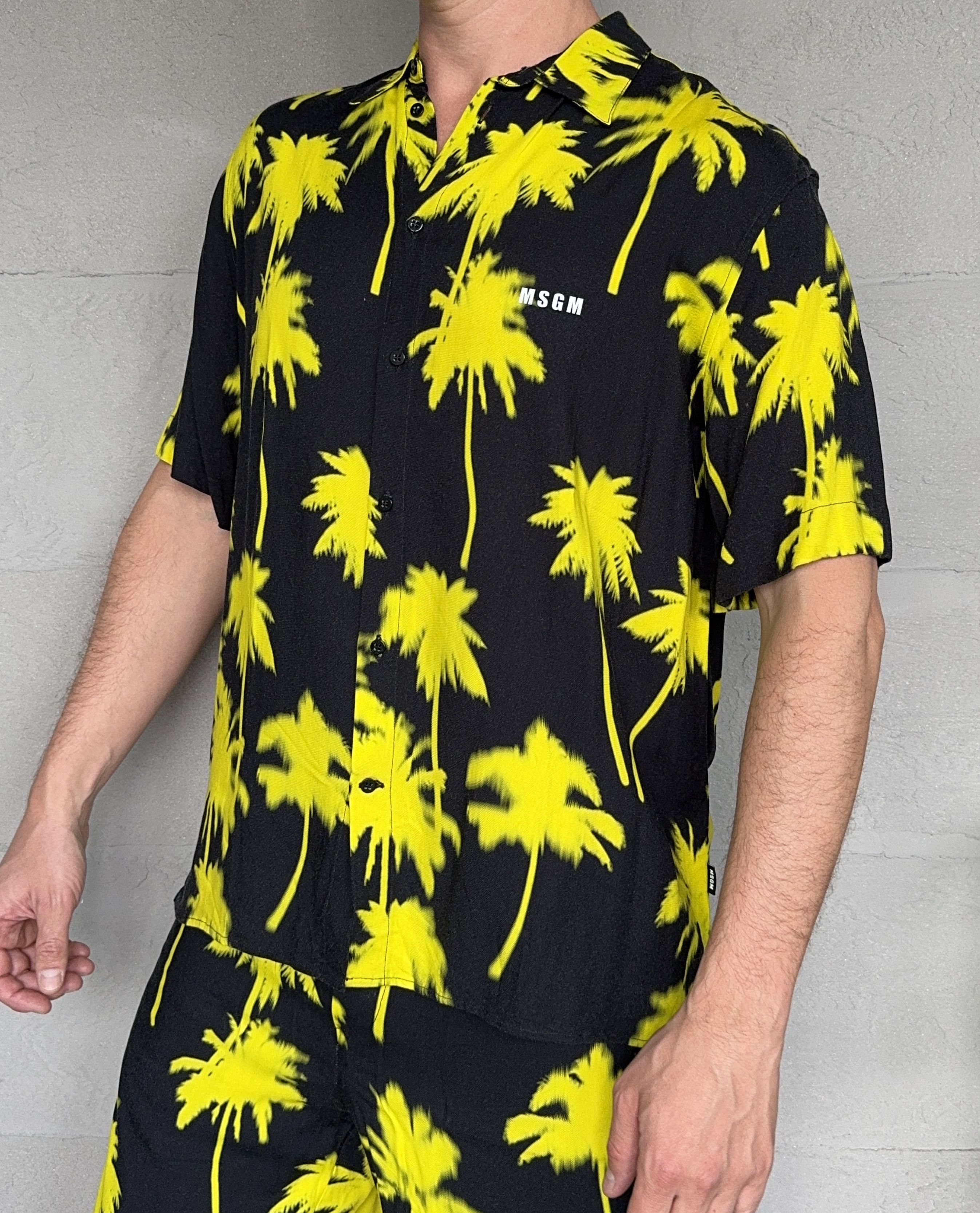 MSGM MSGM Palm Trees Short Sleeve Summer Shirt Size US M / EU 48-50 / 2 - 1 Thumbnail