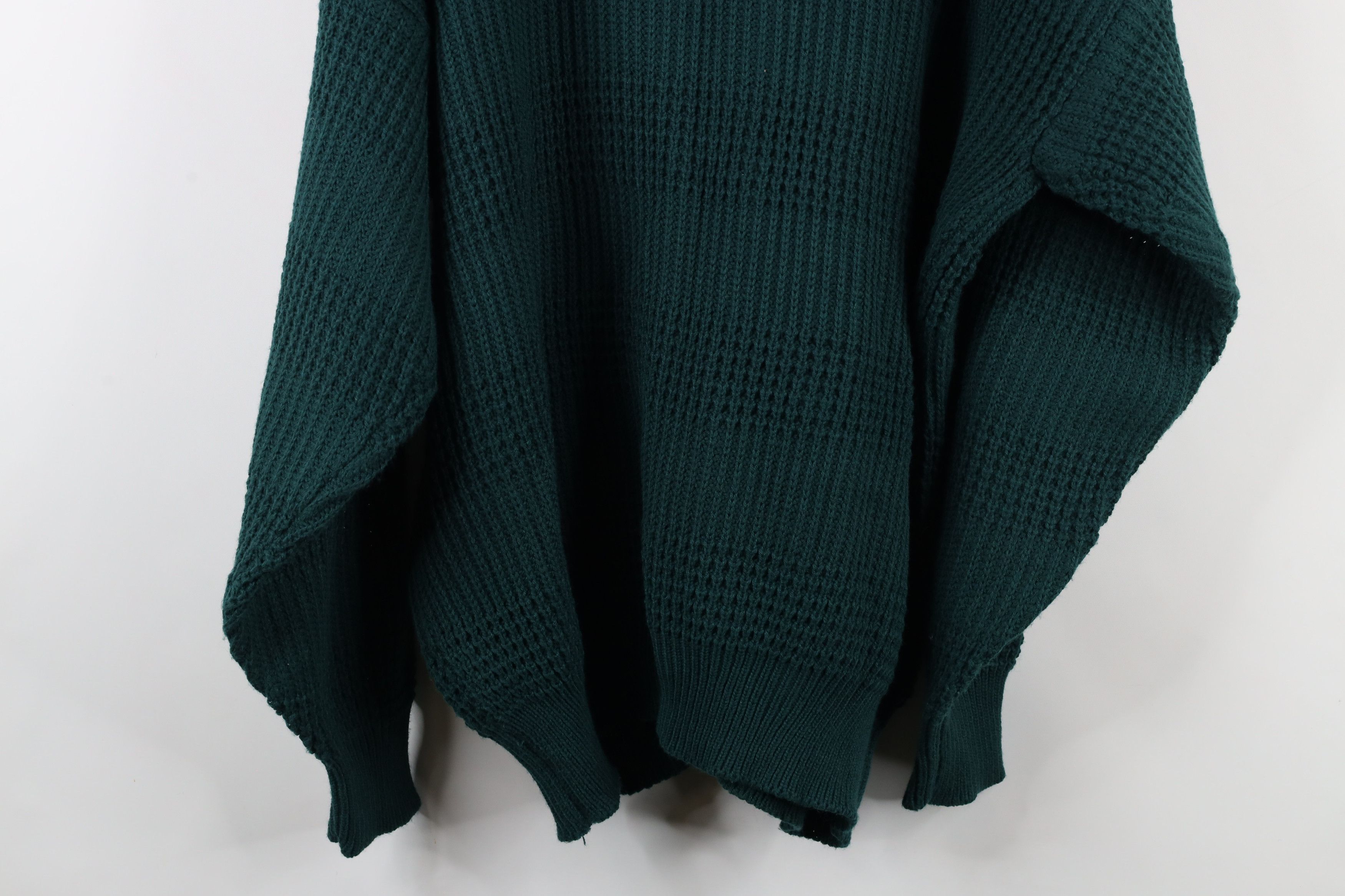 Vintage Vintage 90s Streetwear Ribbed Knit Cardigan Sweater Green Size US XL / EU 56 / 4 - 10 Thumbnail