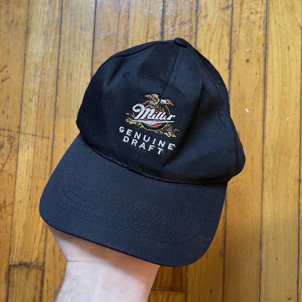 Vintage Vintage Black Miller Genuine Draft Beer Hat Size ONE SIZE - 1 Thumbnail