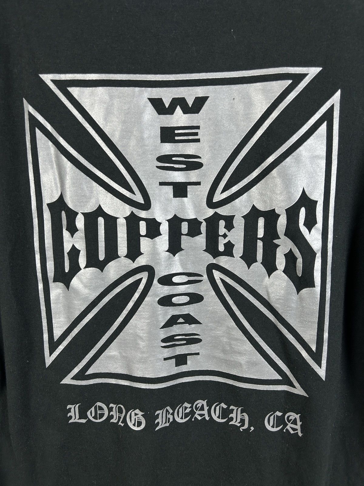 West Coast Choppers 90s Vintage West Coast Choppers Hanes T-Shirt Black M Size US M / EU 48-50 / 2 - 4 Thumbnail