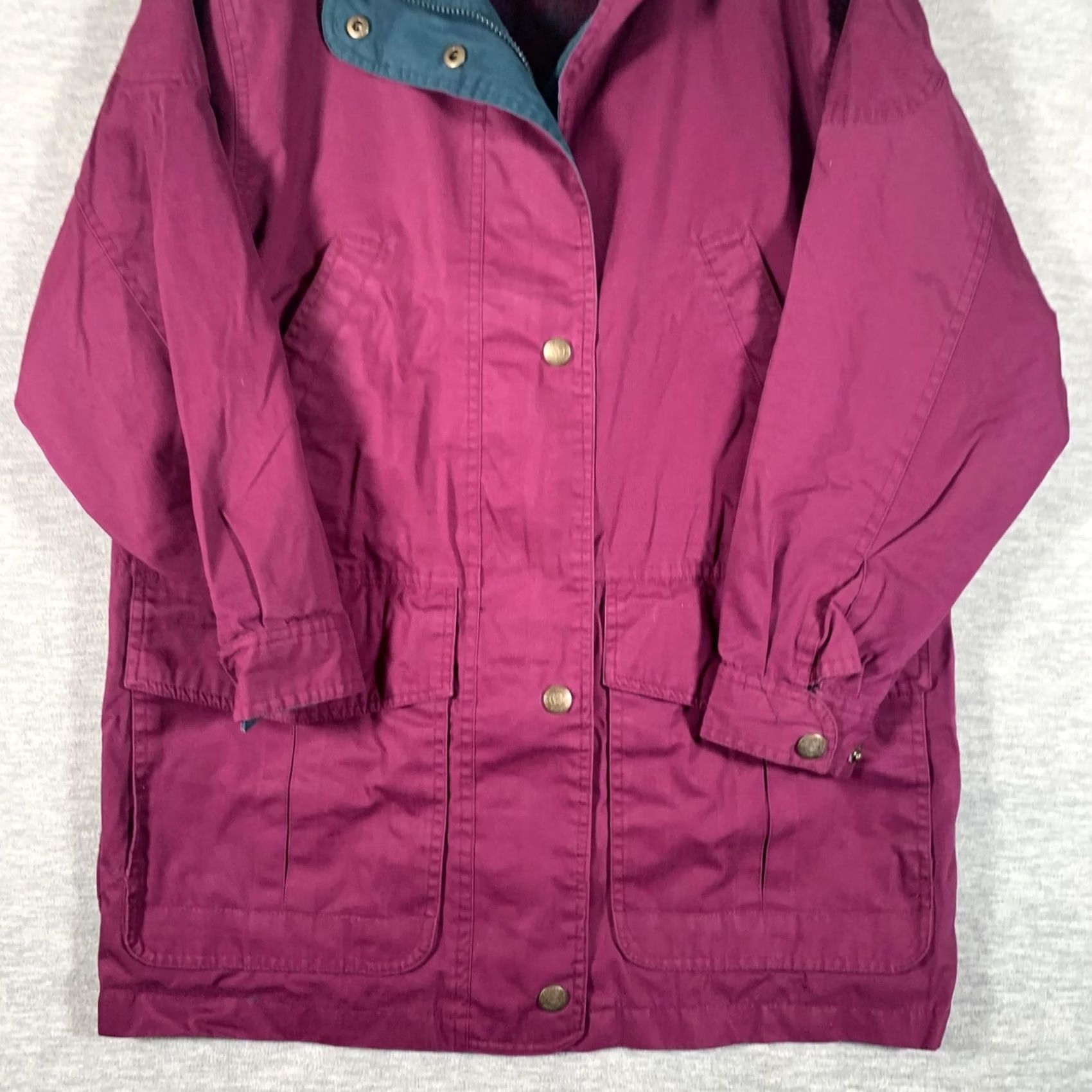 Vintage VINTAGE Dash Classics Coat Womens Small Purple Parka Snap Pockets Outdoor 90s Size S / US 4 / IT 40 - 3 Thumbnail