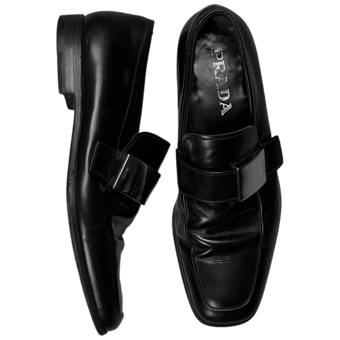 Prada Prada Metal Bar Loafers Size US 6 / EU 39 - 3 Thumbnail