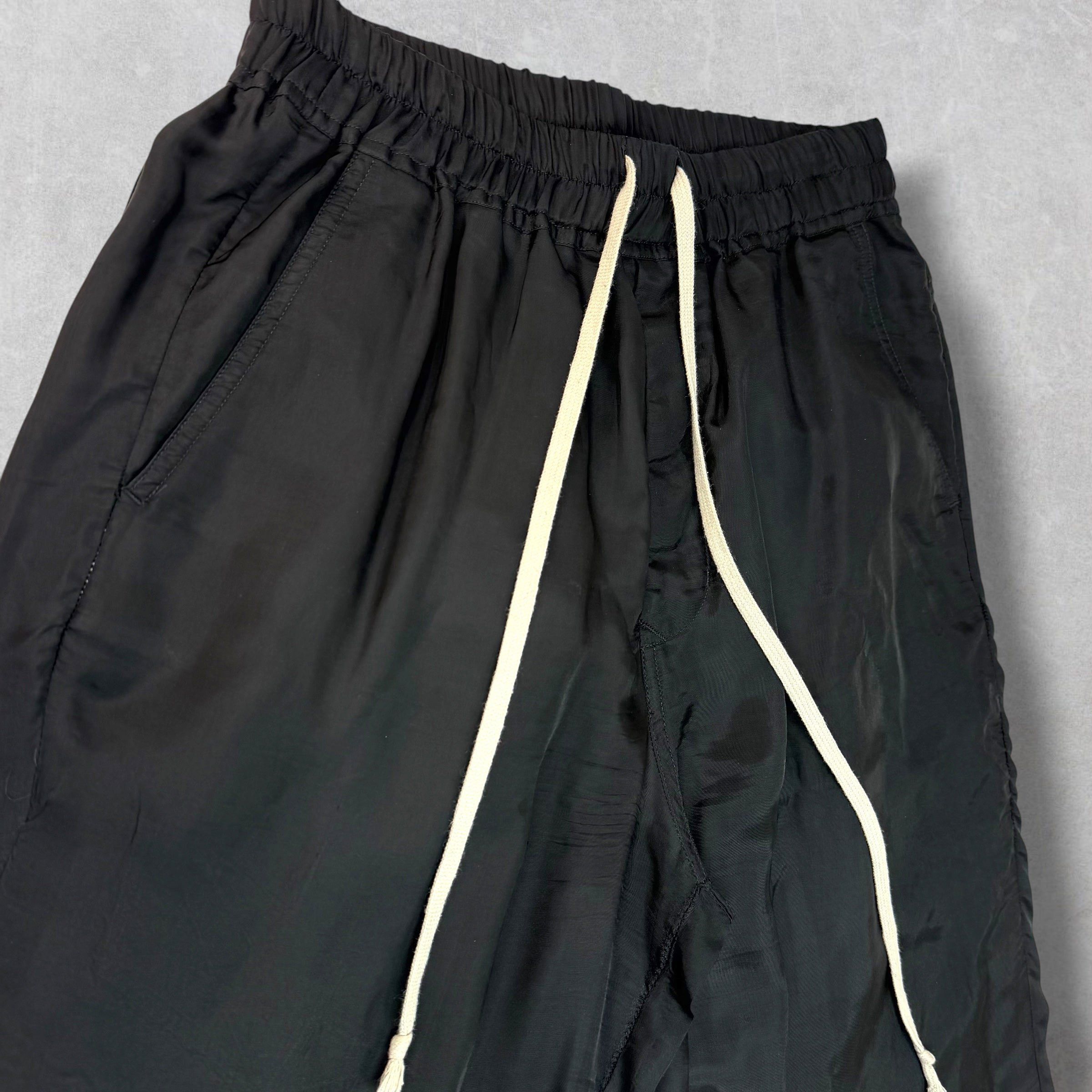 Rick Owens Rick Ownes Black Drawstring Trousers 6 Size US 28 / EU 44 - 3 Thumbnail