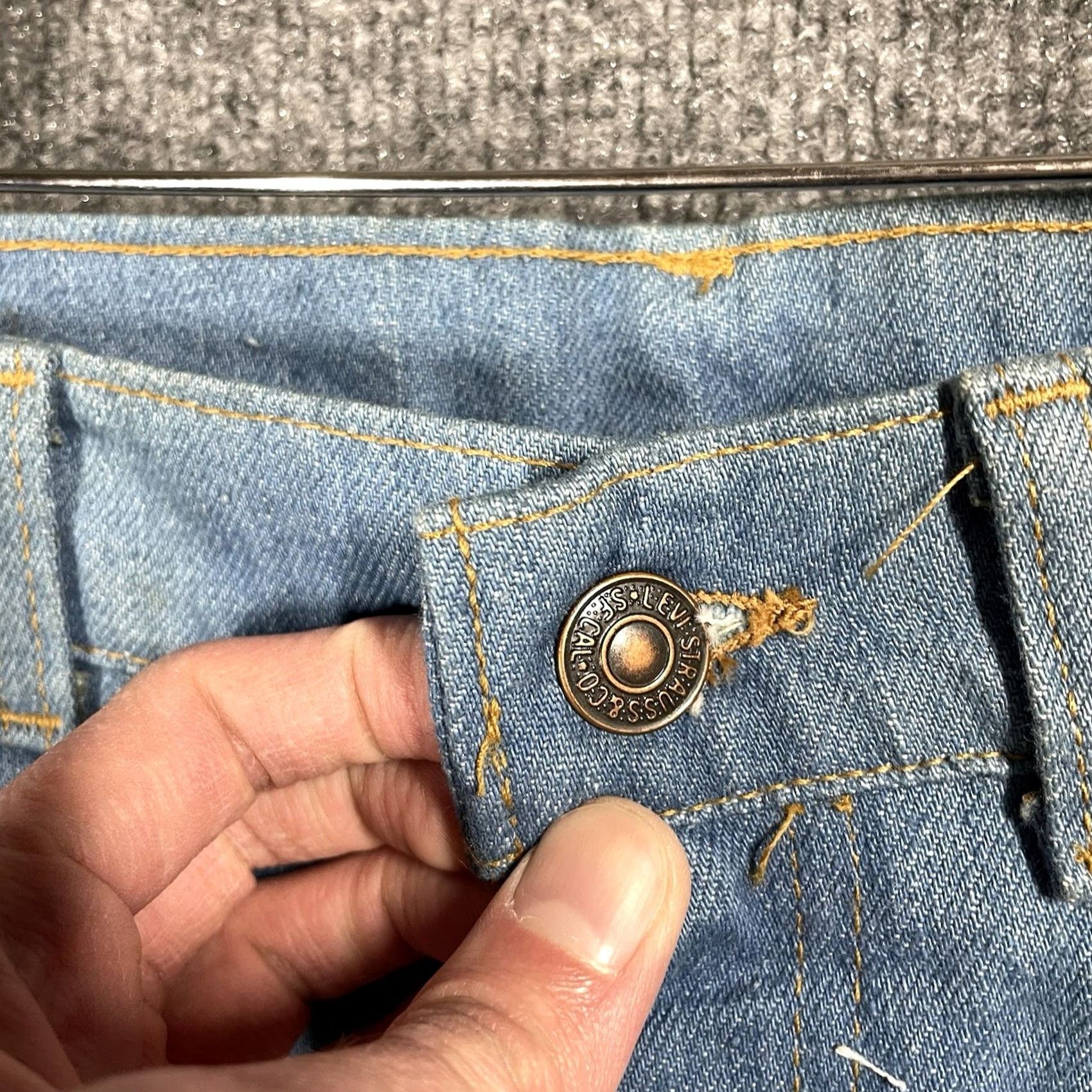Levi's VINTAGE Levi's Jeans Denim 501 Series Size 32x38 Unisex USA Orange Tab Men’s 1980s Straight Jeans Size US 32 / EU 48 - 6 Thumbnail