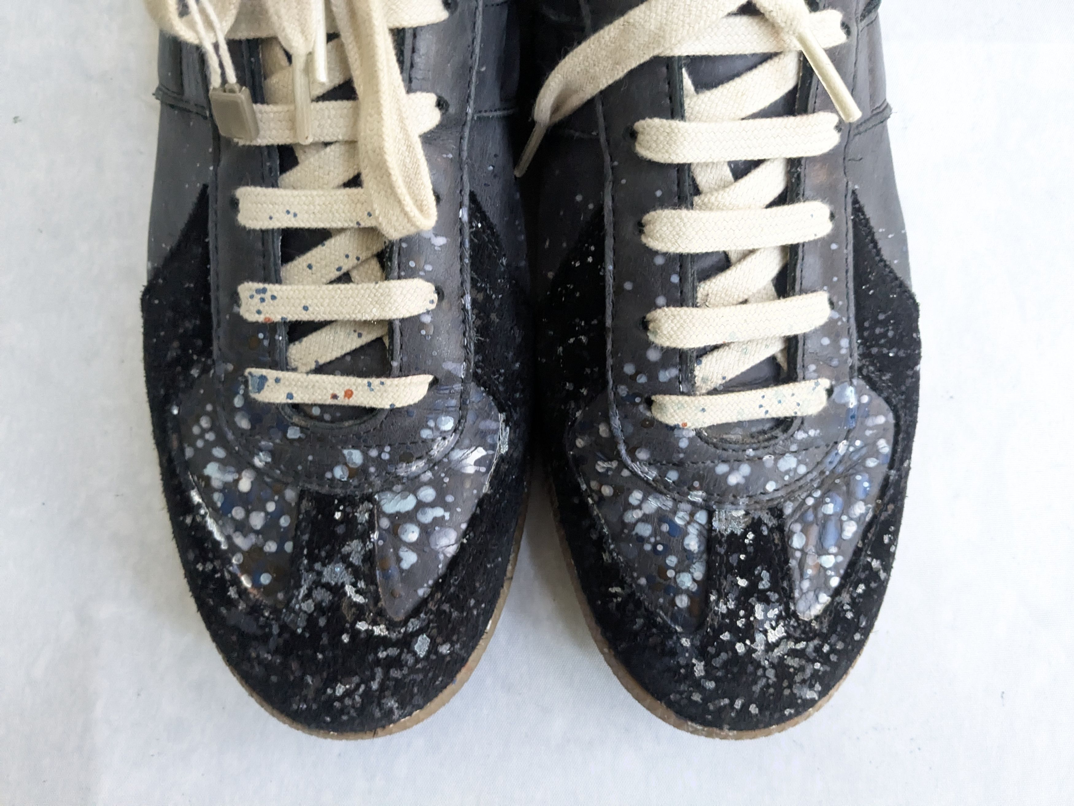 Maison Margiela Maison Margiela GAT Replica Paint Splatter 11 44 Black Gum Size US 11 / EU 44 - 5 Thumbnail