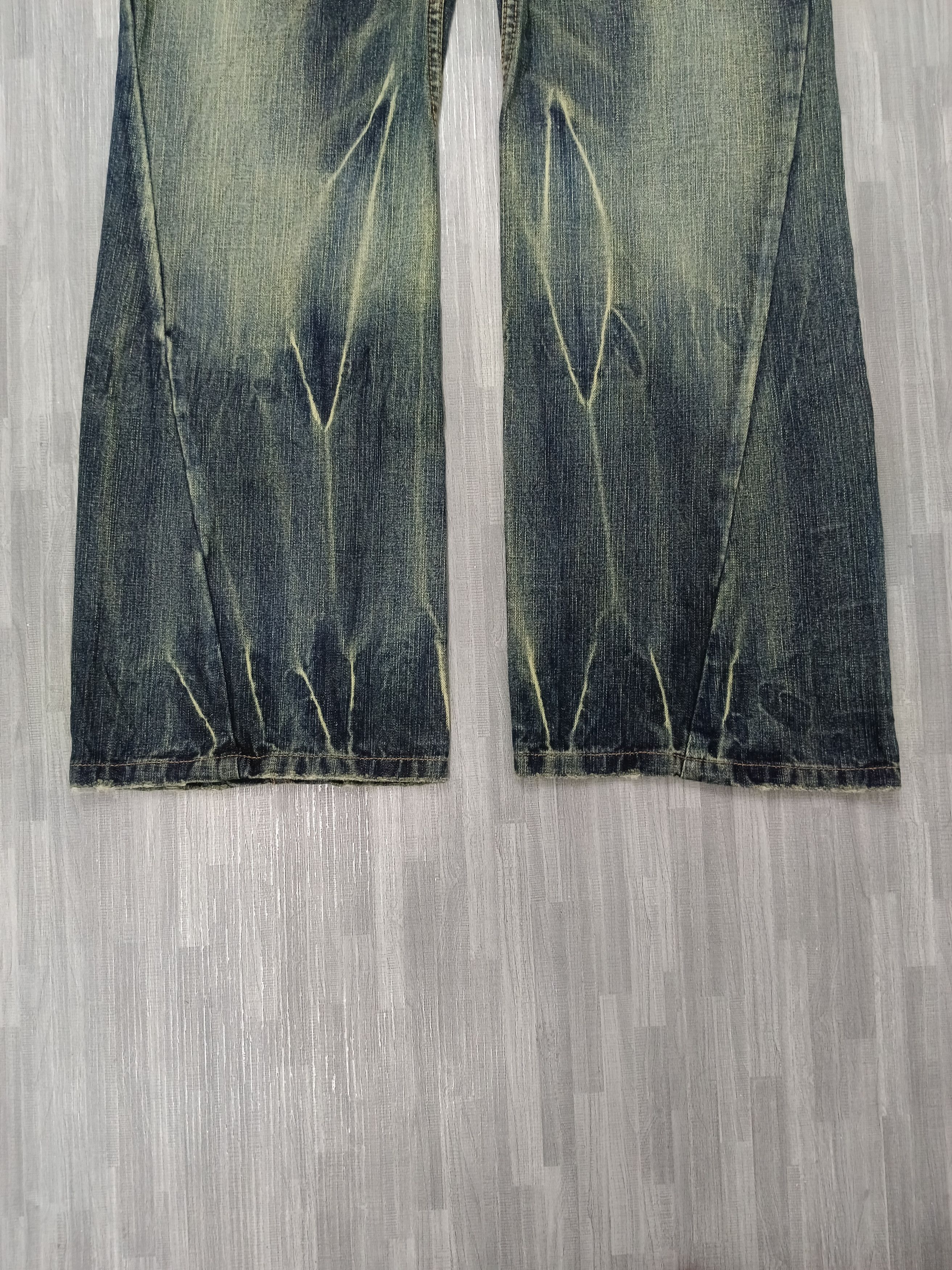 Japanese Brand FLARE TWIST SICK RUSTY HOMME DENIM PANTS Size US 33 - 6 Thumbnail