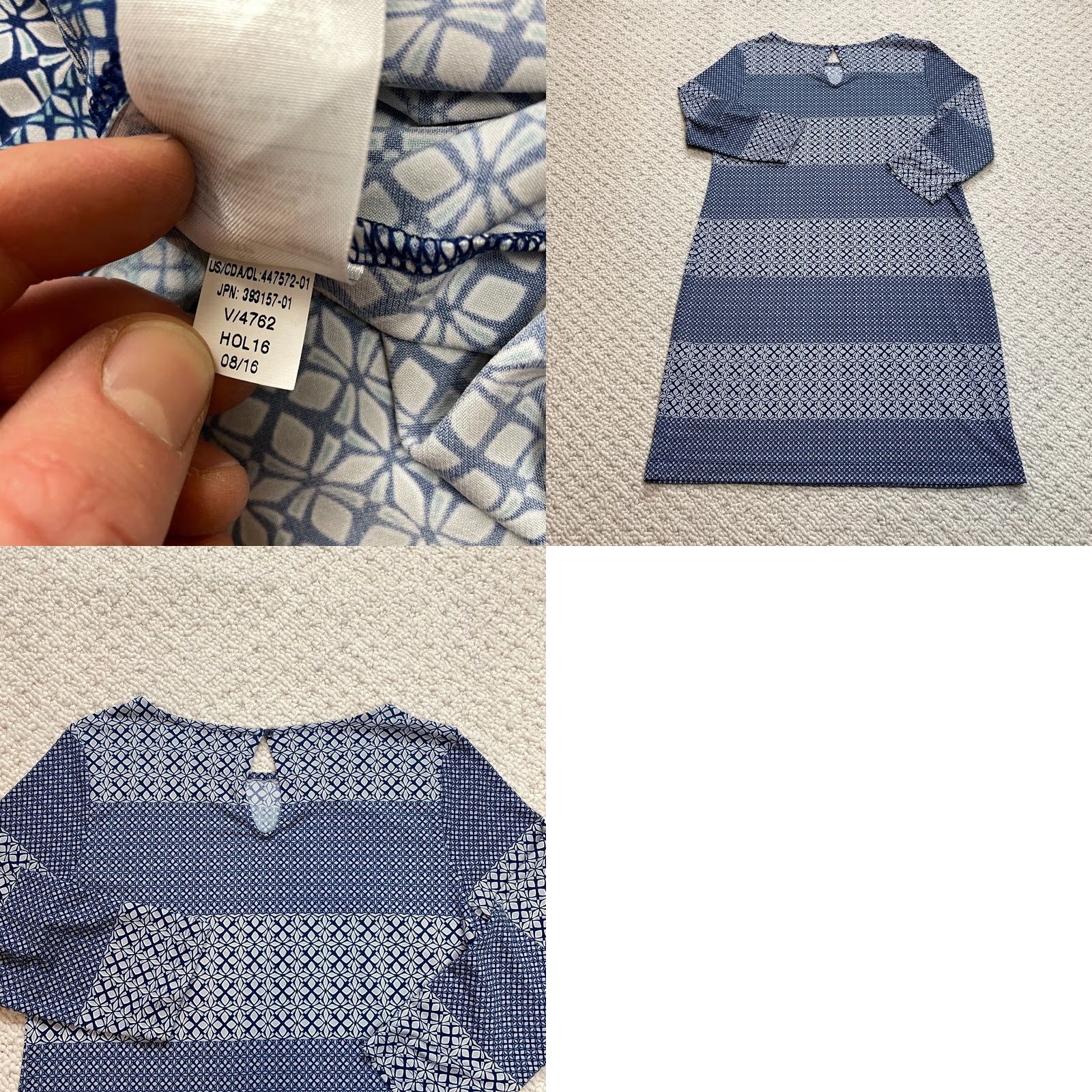 Banana Republic Banana Republic Dress Women XS Blue Striped Knee Length Long Sleeve A-Line Shirt Dress Business Casual Formal Workwear Year nothing Size XS / US 0-2 / IT 36-38 - 8 Thumbnail