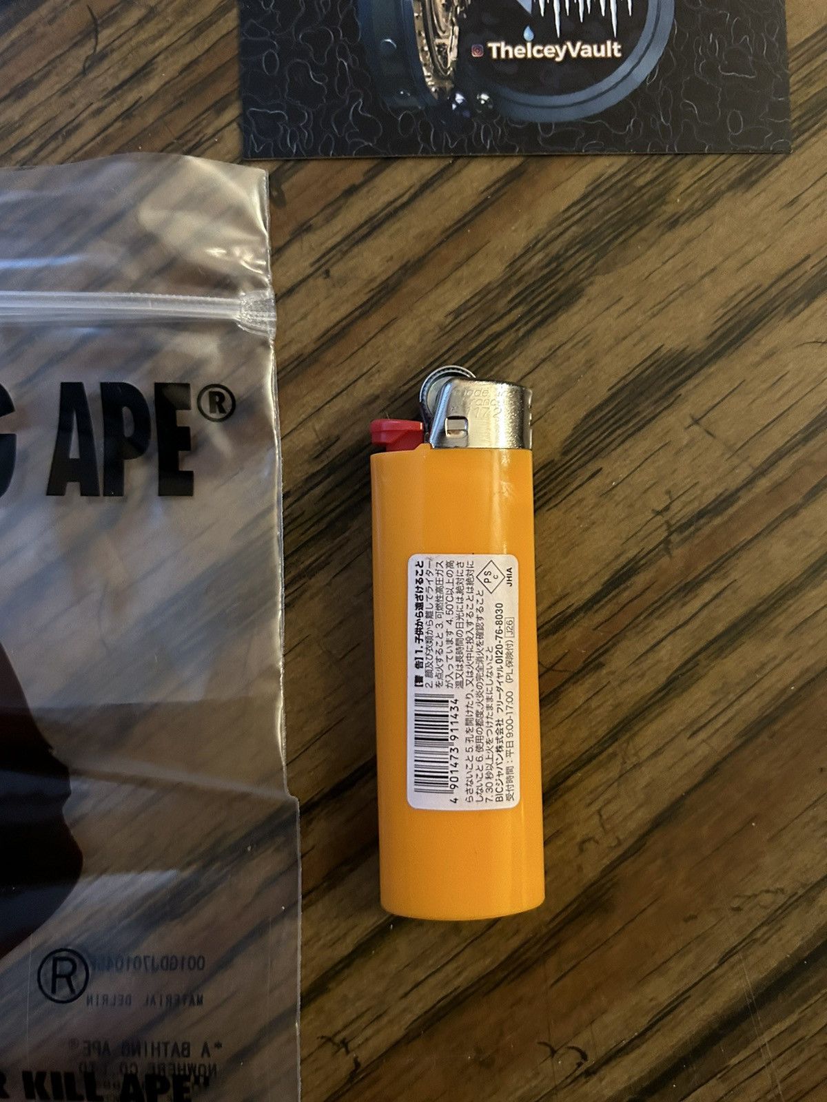Bape Bape Orange A Bathing Ape Bic Lighter Size ONE SIZE - 2 Thumbnail