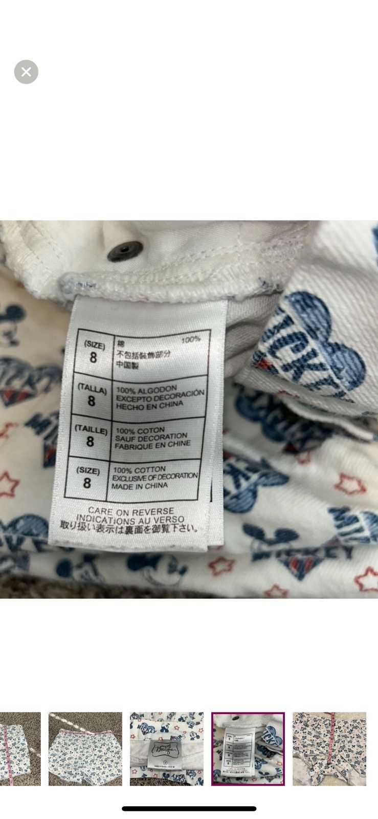 Disney Disney boutique denim high waisted Mickey jeans shorts Size 30" / US 8 / IT 44 - 8 Thumbnail