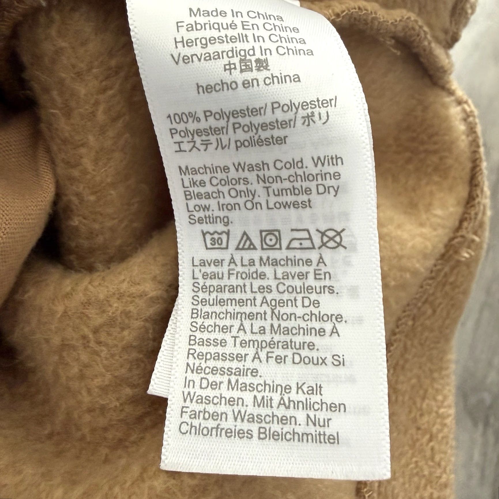 J.Crew J. Crew Sherpa Pullover Tunic 1/4 Button Fleece Womens L Tan Pockets Size L / US 10 / IT 46 - 4 Thumbnail