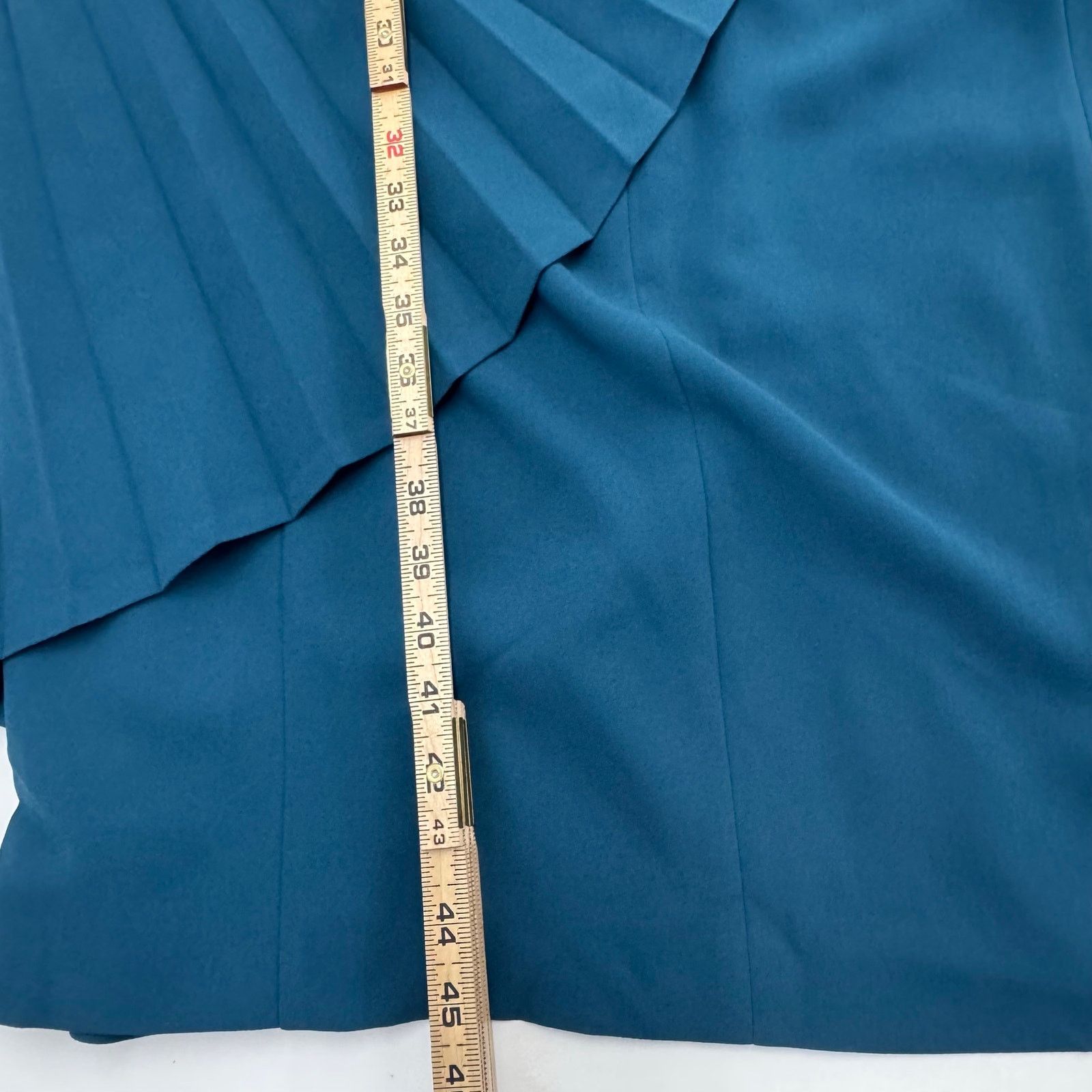 Marina Rinaldi Marina Rinaldi Blue Dizione Pleated Midi Dress Plus 24 Event Size 4XL / US 24-26 - 7 Thumbnail