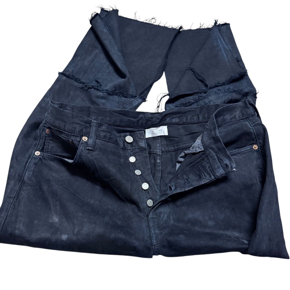 Beams Japan × Levi's Remake By AND TEMA Levis 501 Black Denim Jeans Open Leg Size US 36 / EU 52 - 1 Thumbnail