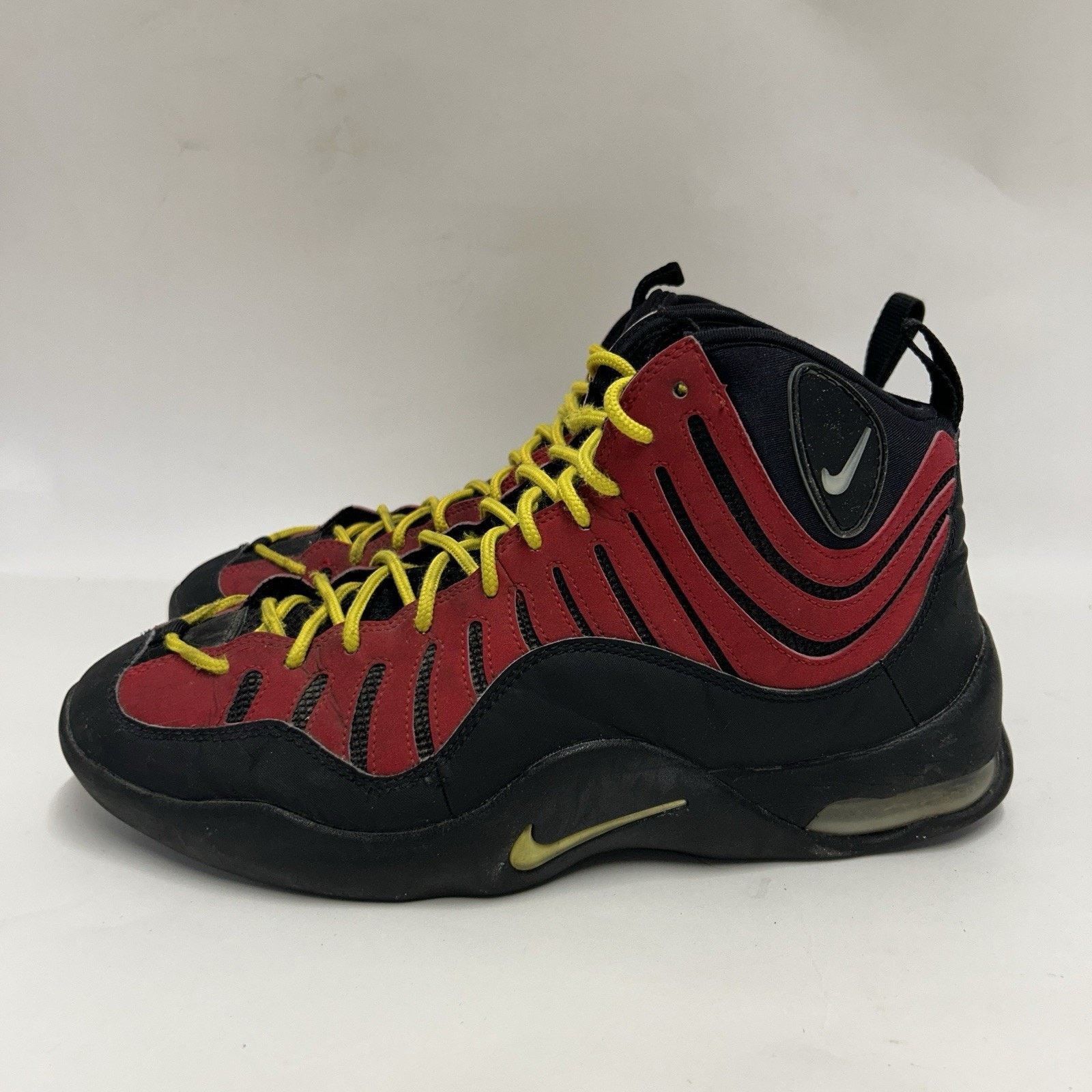 Nike Nike Air Bakin Retro OG "Red Yellow/Tim Hardaway" Size US 11.5 / EU 44-45 - 6 Thumbnail