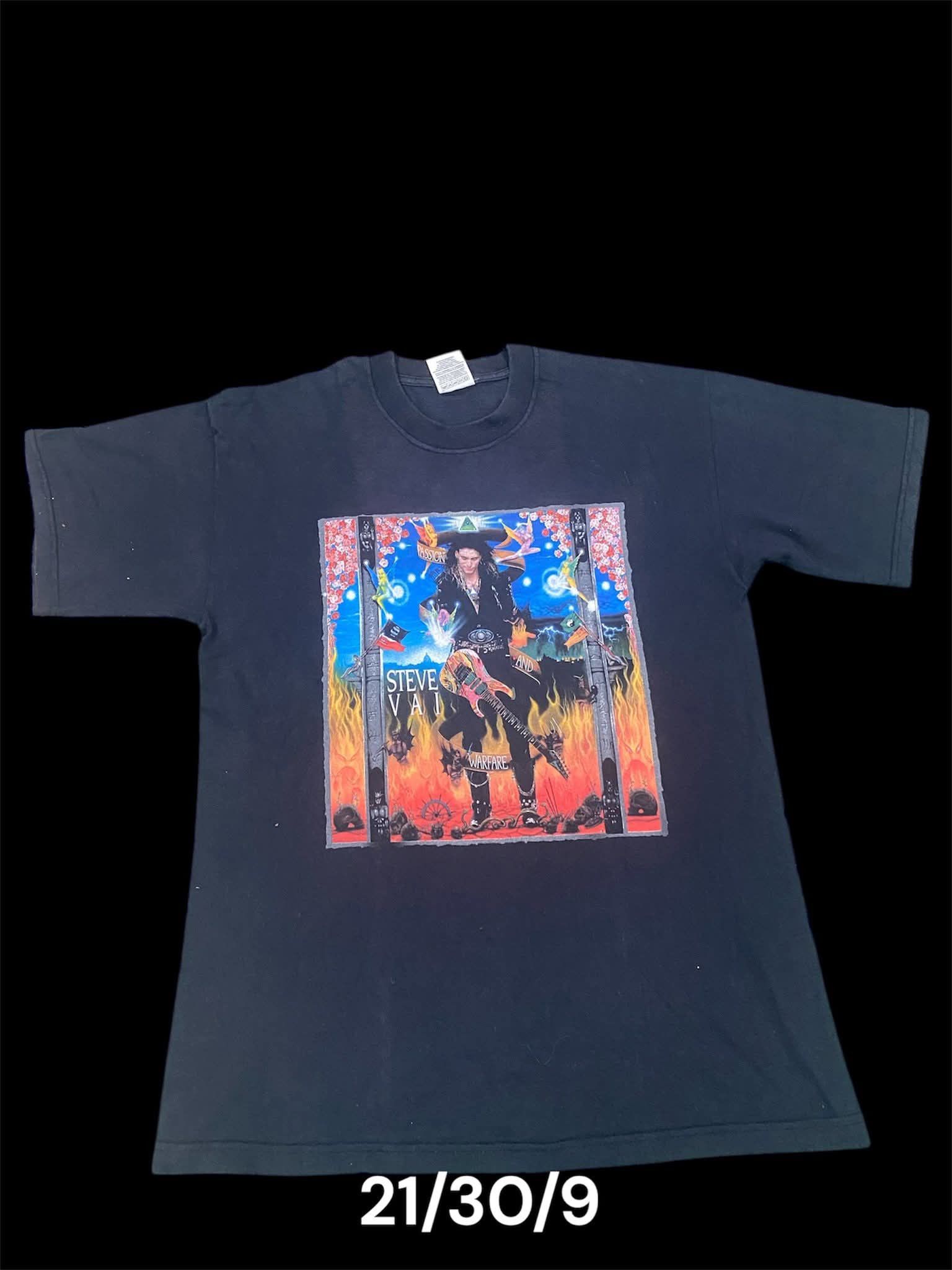 Band Tees vintahe steve vai Size US L / EU 52-54 / 3 - 1 Thumbnail