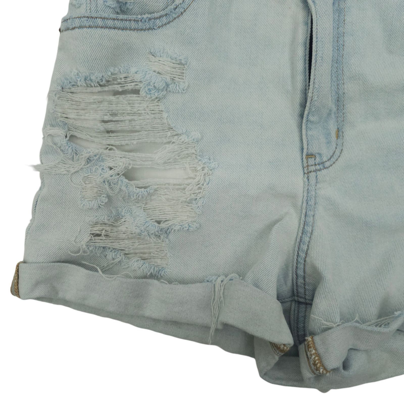 American Eagle Outfitters American Eagle Mom Shorts Size 10 Light Wash Distressed Size 32" / US 10 / IT 46 - 11 Thumbnail