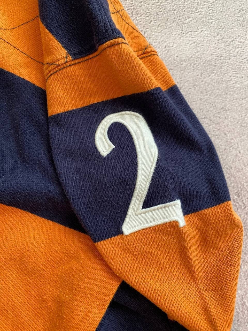 Polo Ralph Lauren × Vintage Polo Ralph Lauren style distressed rugby polo sweatshirt Size US XL / EU 56 / 4 - 6 Thumbnail