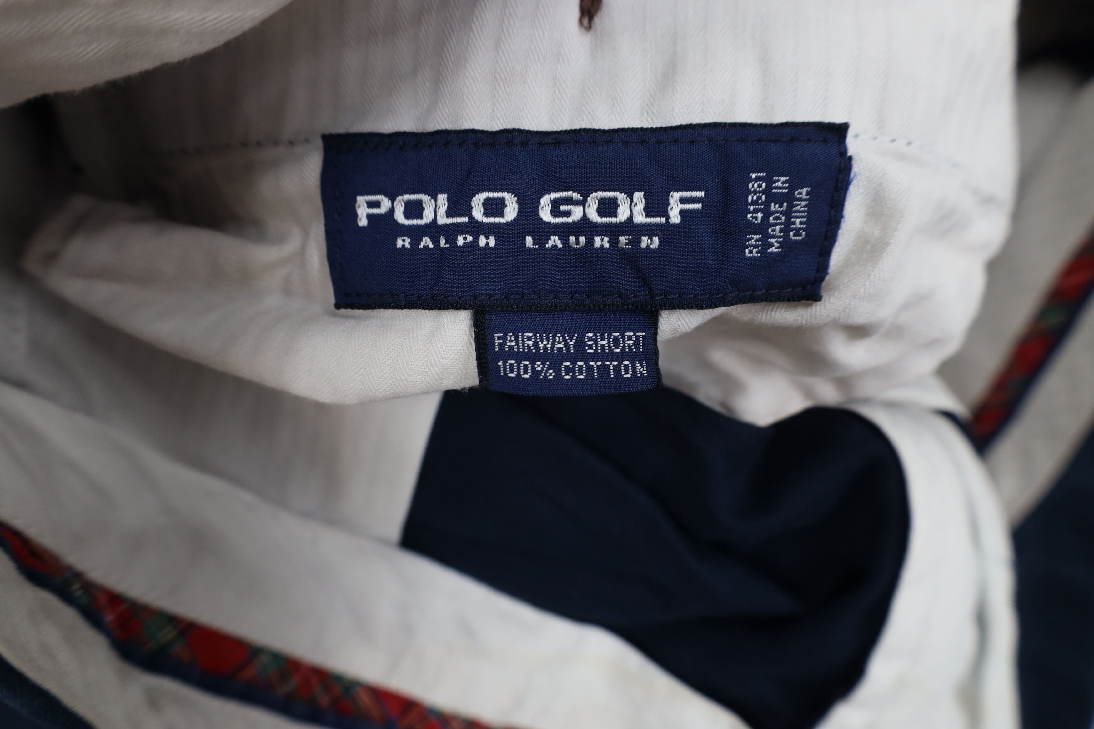 Ralph Lauren Vintage 90s Polo Golf Ralph Lauren Chino Shorts Blue Cotton Size US 34 / EU 50 - 8 Thumbnail