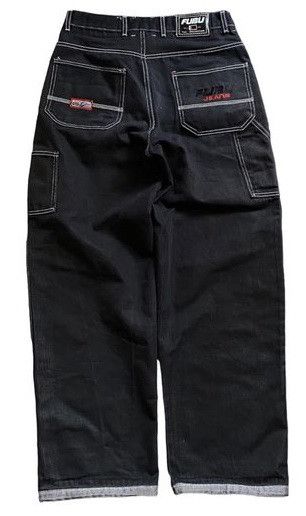 Fubu FUBU jeans shiny vintage baggy jeans silver metallic size 30 Size US 30 / EU 46 - 5 Thumbnail