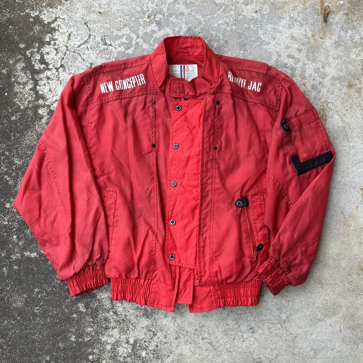 Japanese Brand × Kodone × Vintage 90s Kadoya Akira New Concepter Biker  Racing racer jkt MA-1 | Grailed