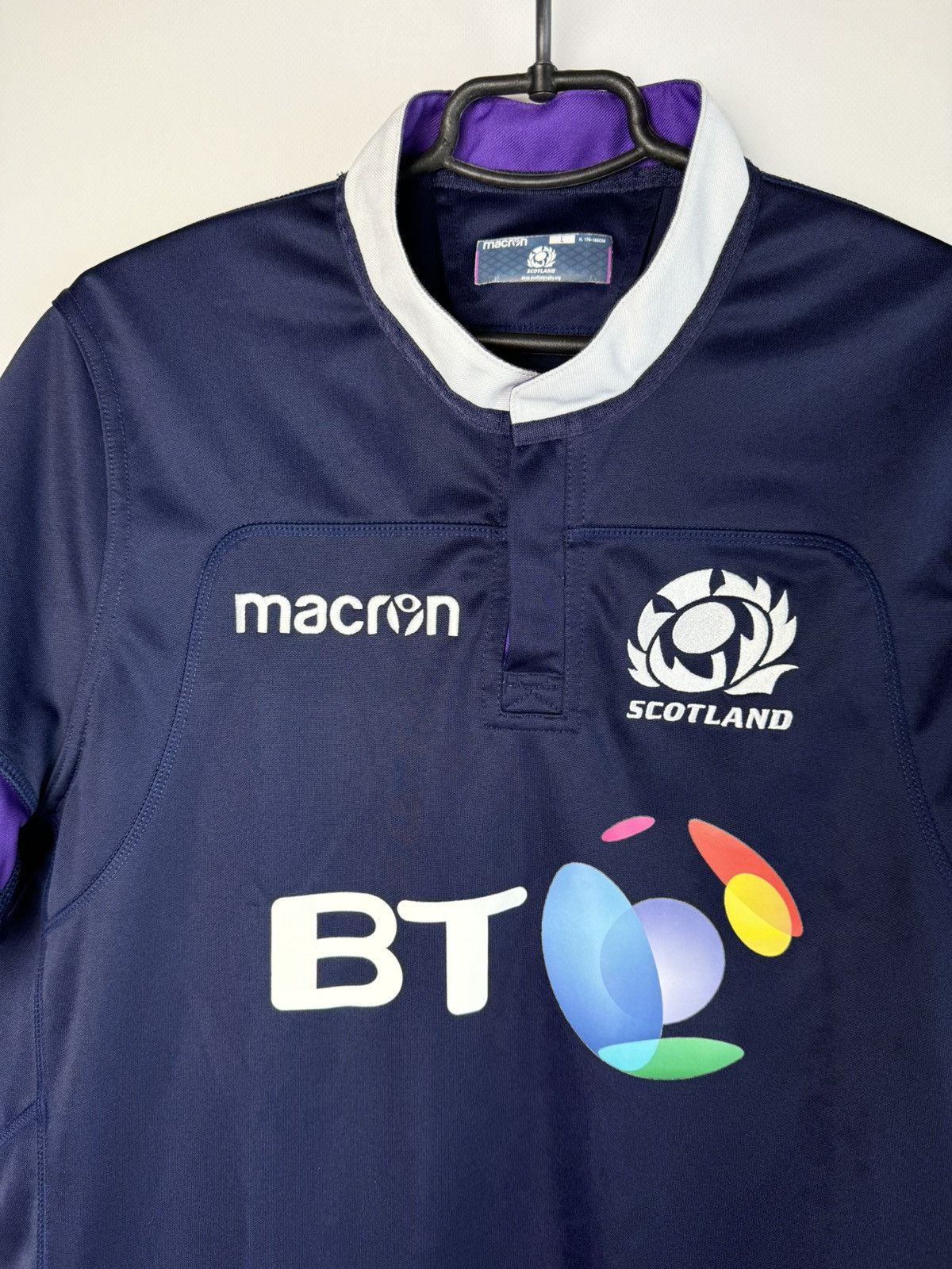 Macron Scotland 2017 2018 Home Rugby Shirt Jersey Macron size L Size US L / EU 52-54 / 3 - 3 Thumbnail