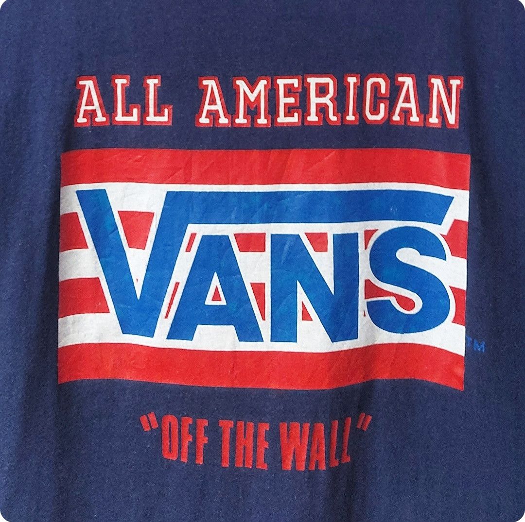 Vans Vtg 80s VANS Off The Wall 'All American' Tshirt Size US S / EU 44-46 / 1 - 4 Thumbnail