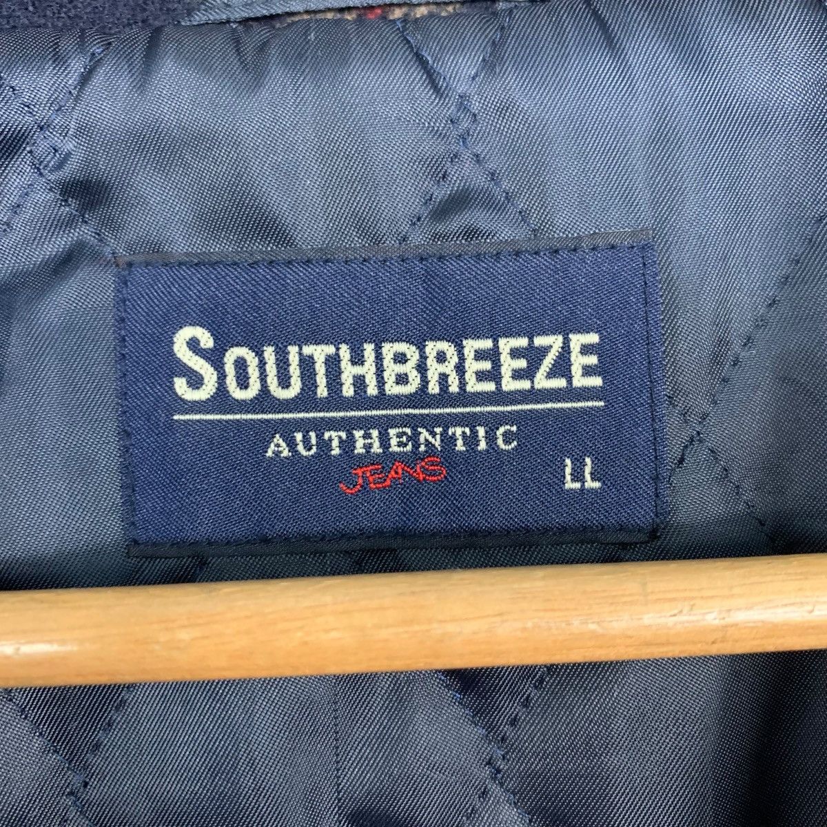 Vintage Vintage 90's SOUTH BREEZE Plaid Flannel Jacket #2721-C122 Size US XL / EU 56 / 4 - 15 Thumbnail