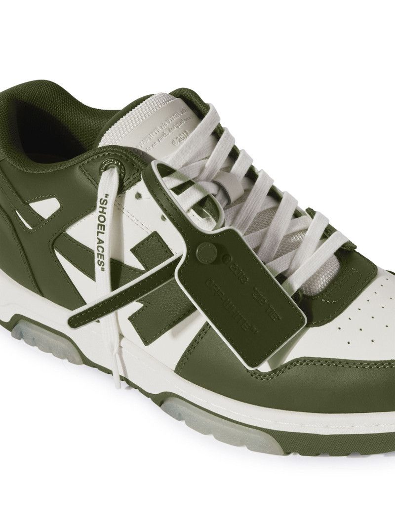 Off-White os11x0226 Out Of Office Sneakers in White/Military Green Size US 12 / EU 45 - 5 Thumbnail
