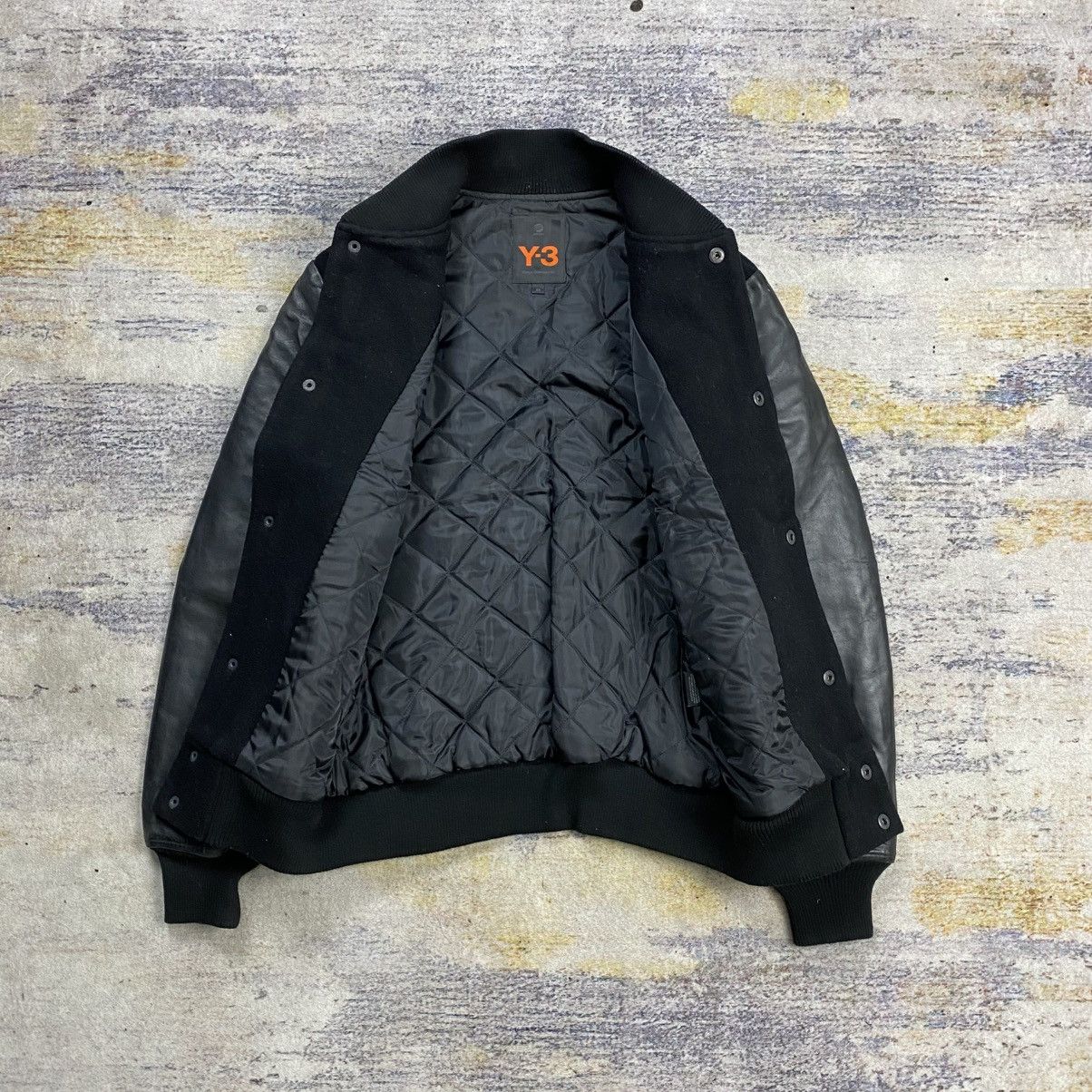 Y-3 Y-3 yohji yamamoto wool varsity mix leather Size US XS / EU 42 / 0 - 8 Thumbnail